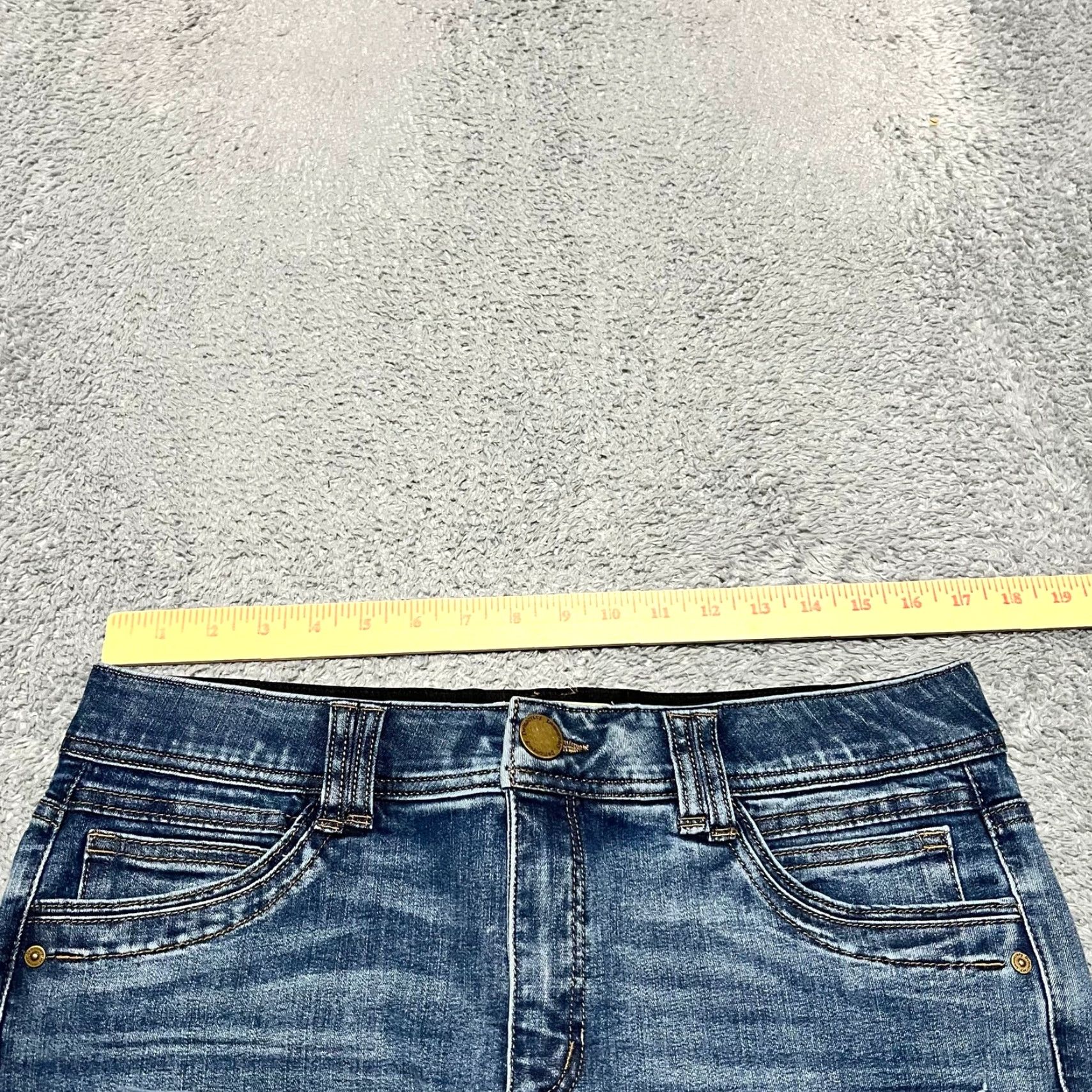 Vintage Democracy Jeans Womens 12 Ab Solution Skinny Ankle High Rise Blue (34x28.5) Size 34" / US 12 / IT 48 - 7 Thumbnail