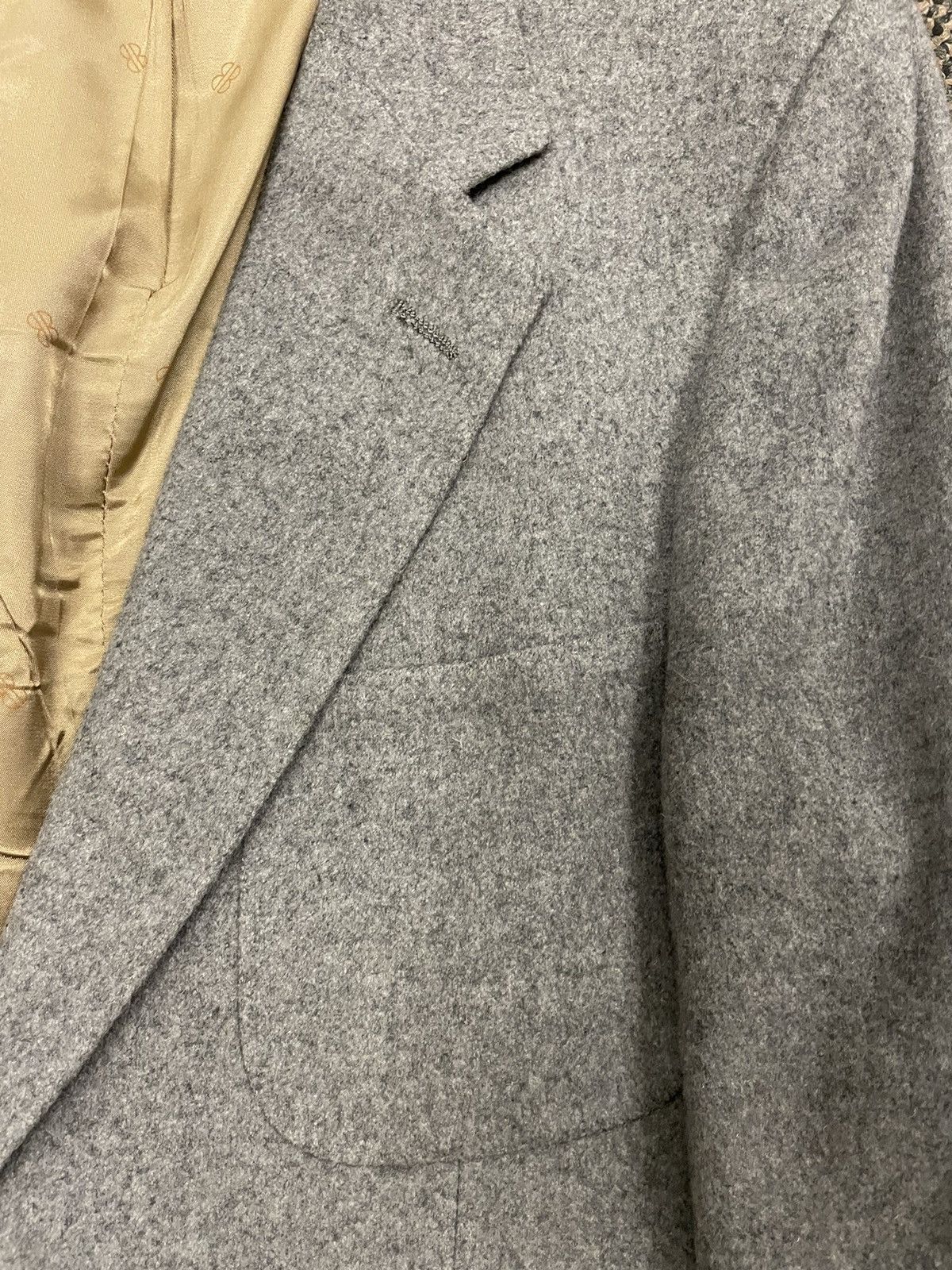 Bill Blass × Vintage Vintage Patch Pocket Camel Hair Jacket Size 40R - 2 Thumbnail