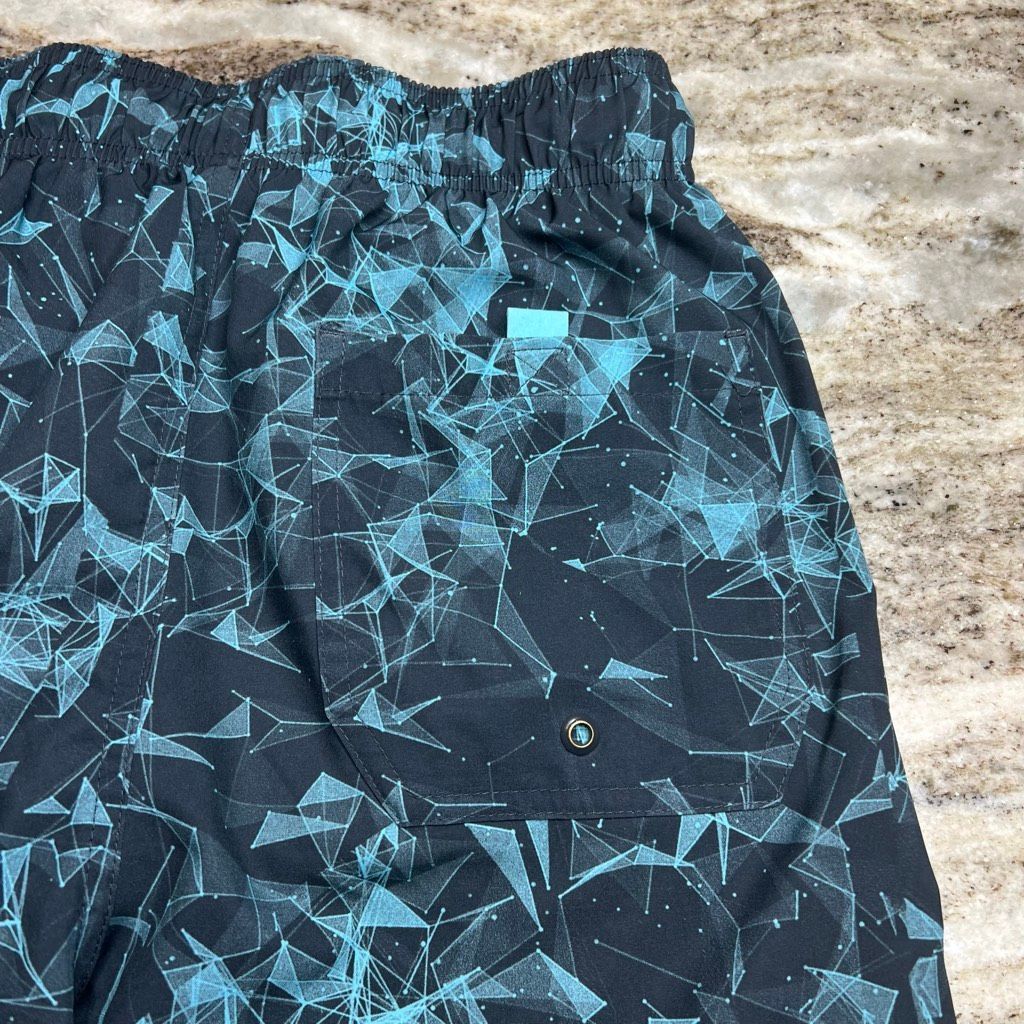 George George, Geometric Novelty Print 6" Swim Trunks with Stretch, Size US 32 / EU 48 - 9 Thumbnail