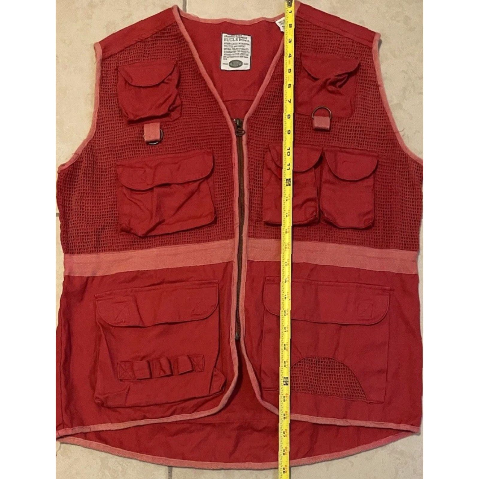Bugle Boy Vtg 90s Bugle Boy Tactical Vest M Army Tech Hip Hop Grunge Gorp Utility OP Y2K Jacket Mens Red Size US M / EU 48-50 / 2 - 6 Thumbnail