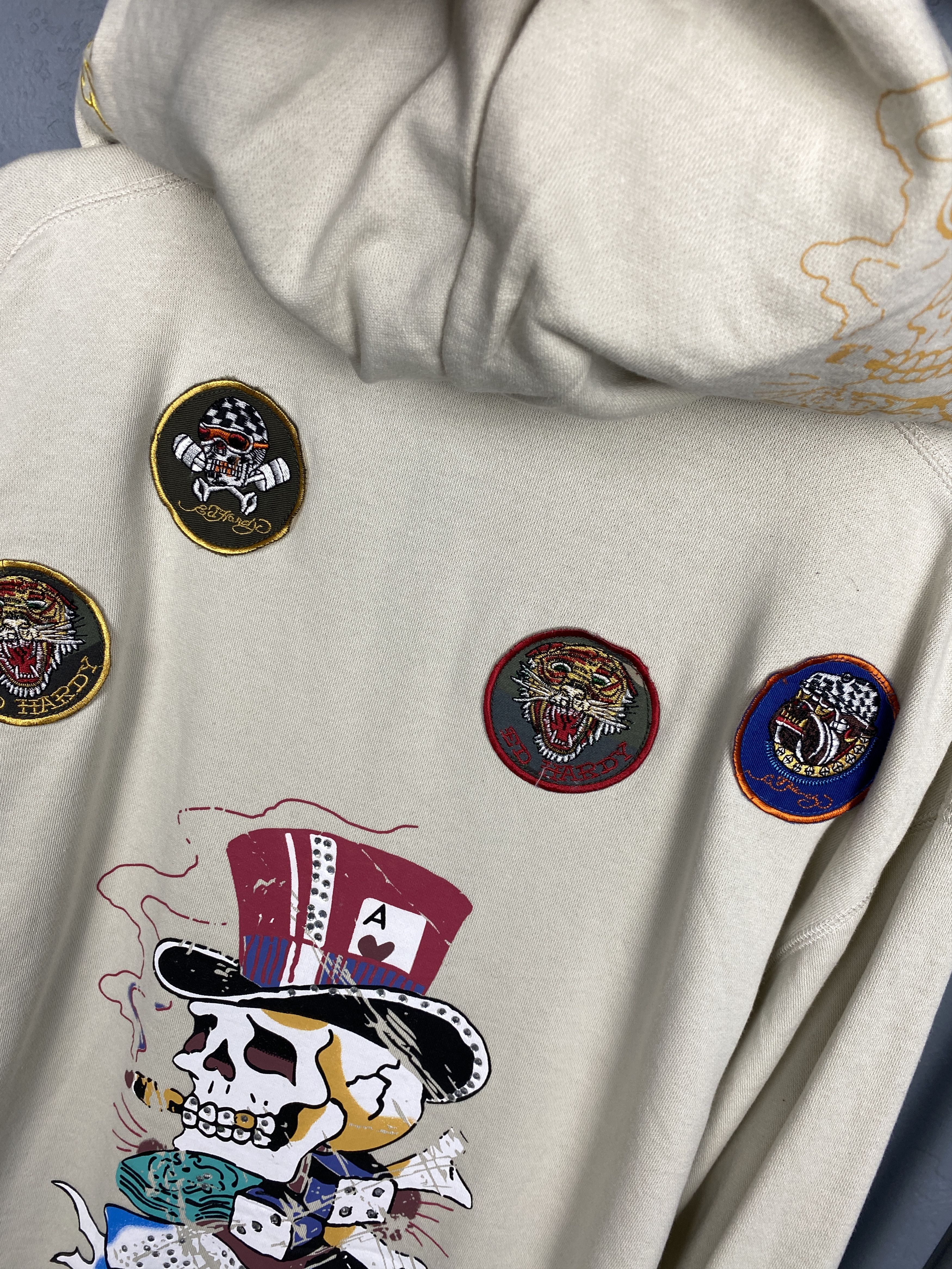Christian Audigier Ed Hardy by Christian Audigier Mens Full Zip Hoodie Y2K Size US XXL / EU 58 / 5 - 4 Thumbnail
