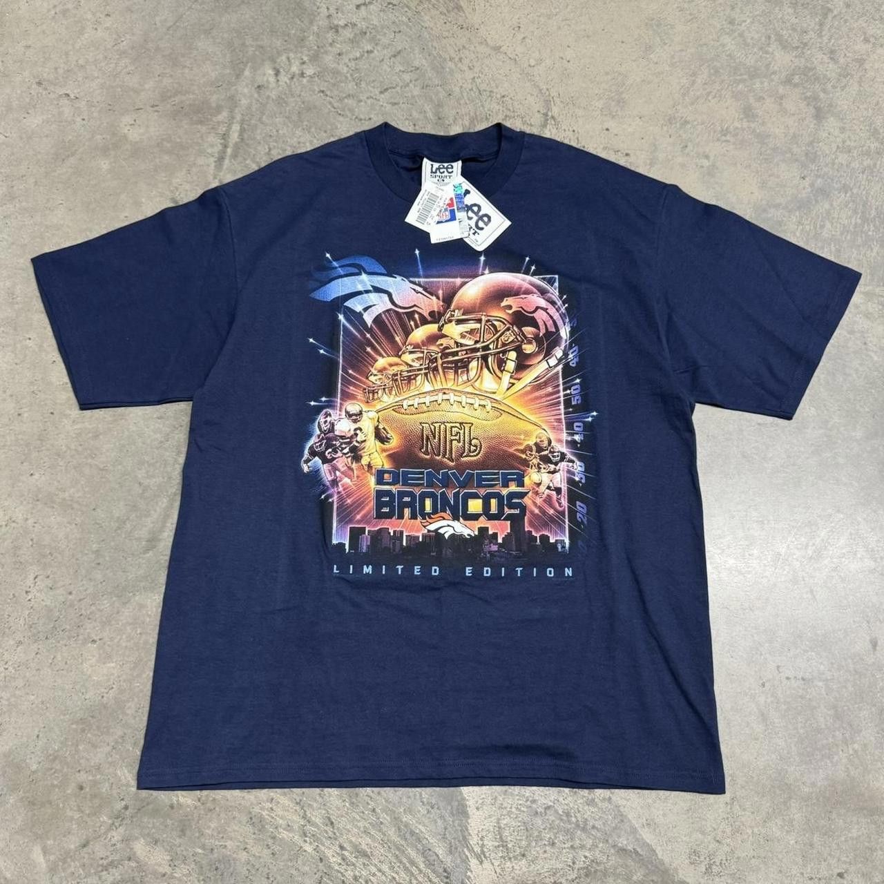 Lee × Vintage Vintage 90s Deadstock Lee Sport Denver Broncos T-Shirt Size US XL / EU 56 / 4 - 1 Thumbnail