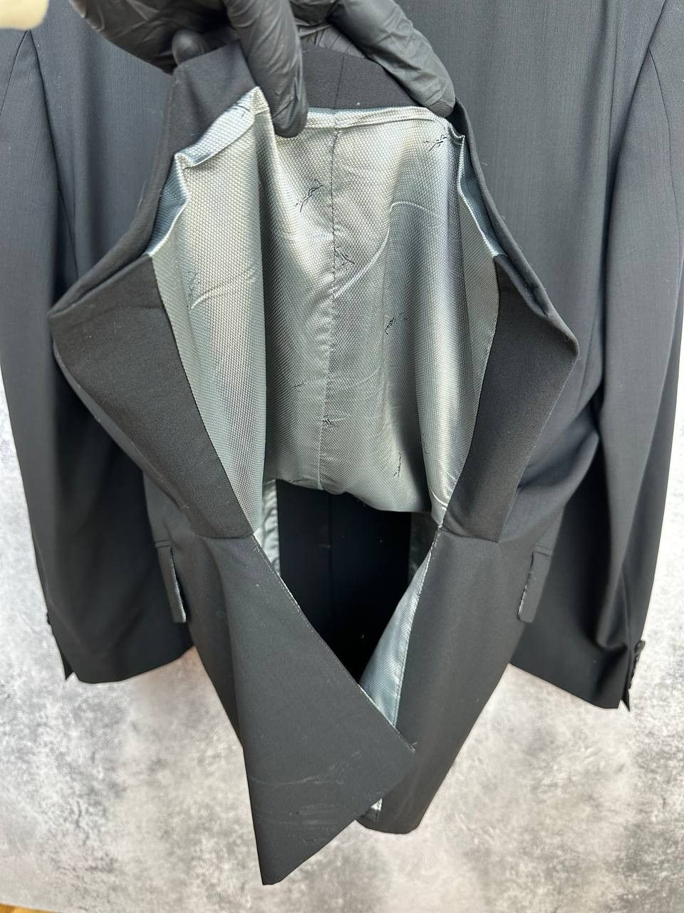 Yves Saint Laurent Yves Saint Laurent Pour Homme Black Wool Suit Made in France Size 42R - 17 Thumbnail