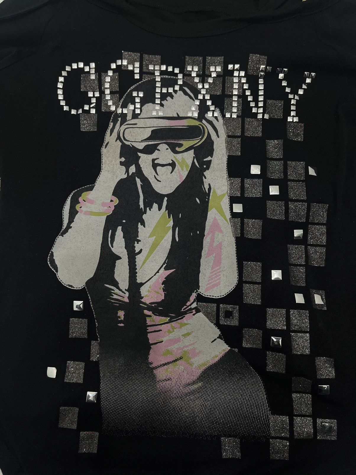 Japanese Brand Tees Hooded and Studded GGPX NY Hysteric Glamlour Style Size US M / EU 48-50 / 2 - 2 Thumbnail