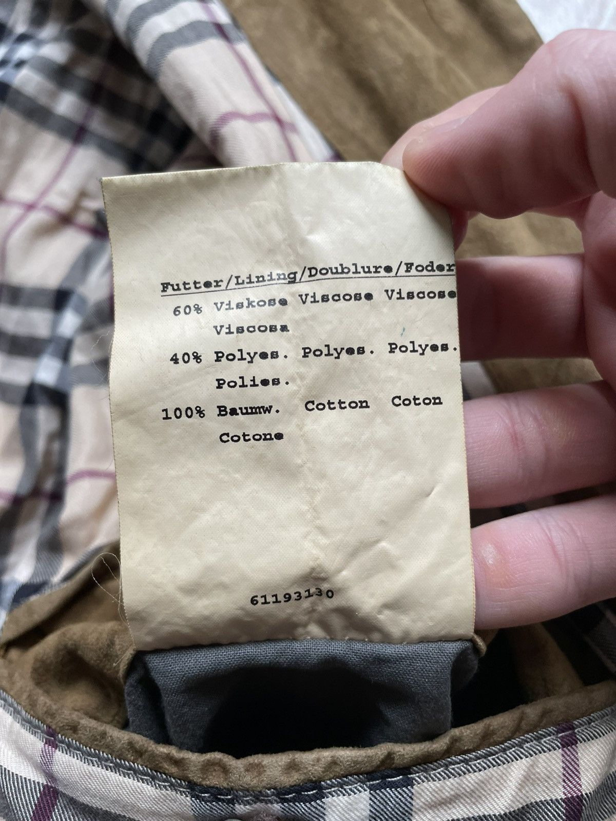 Burberry × Vintage Vintage Casual Burberry London England Nova Check Jacket 56 Size US XL / EU 56 / 4 - 18 Thumbnail