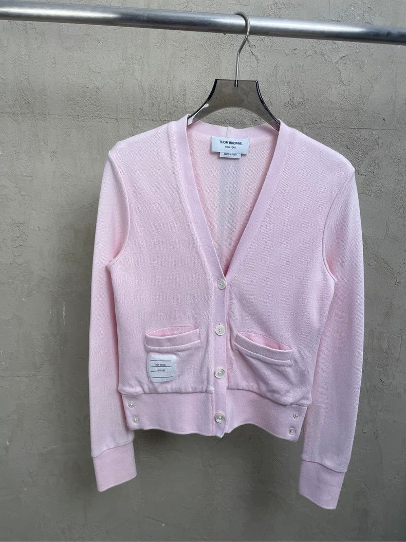 Thom Browne Thom Browne A cardigan with a pink floral pattern Size XS / US 0-2 / IT 36-38 - 1 Thumbnail