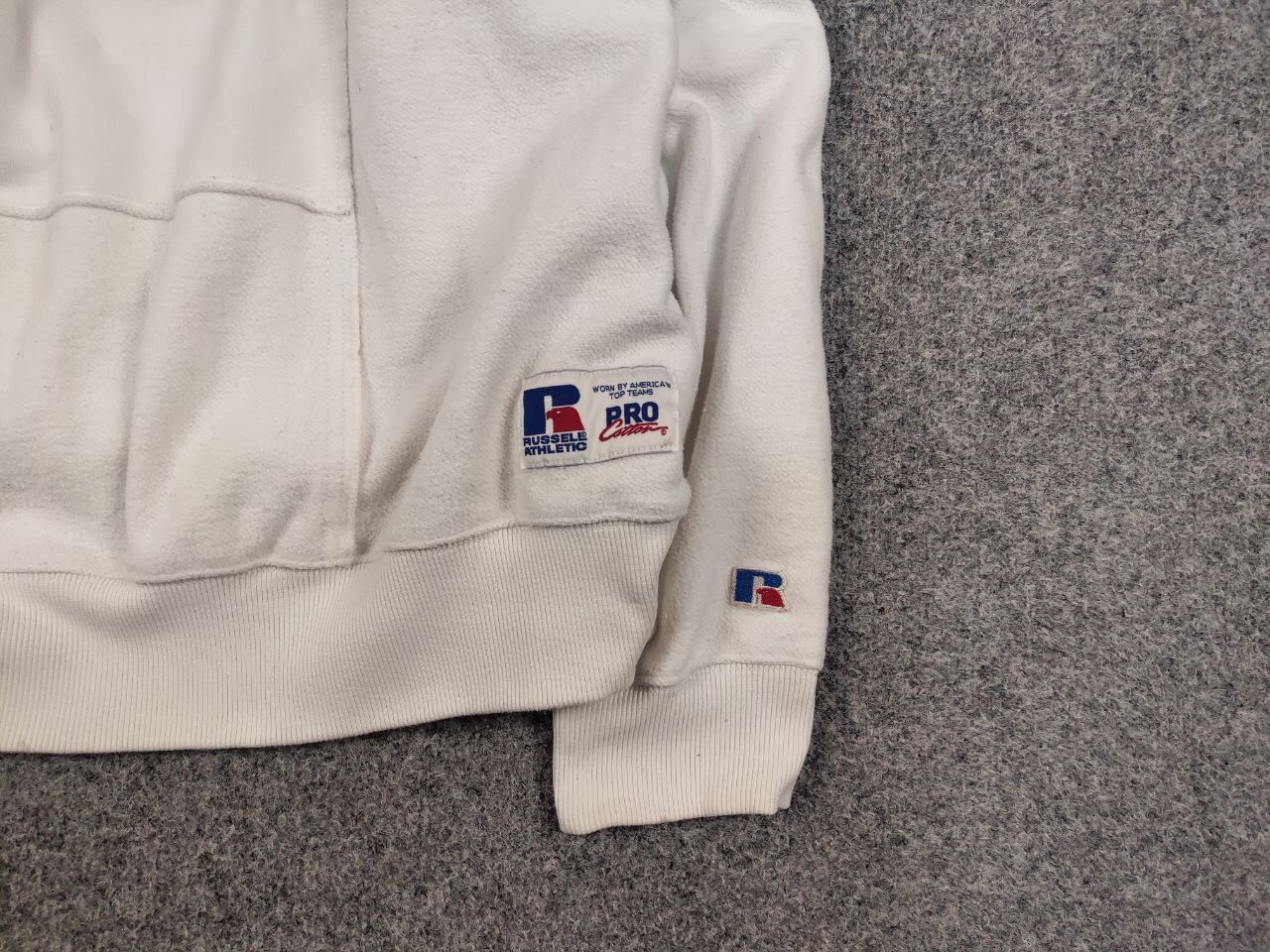 Russell Athletic Vintage Russell Athletic Pro USA Patchwork Boxy Sweatshirt Size US M / EU 48-50 / 2 - 10 Thumbnail