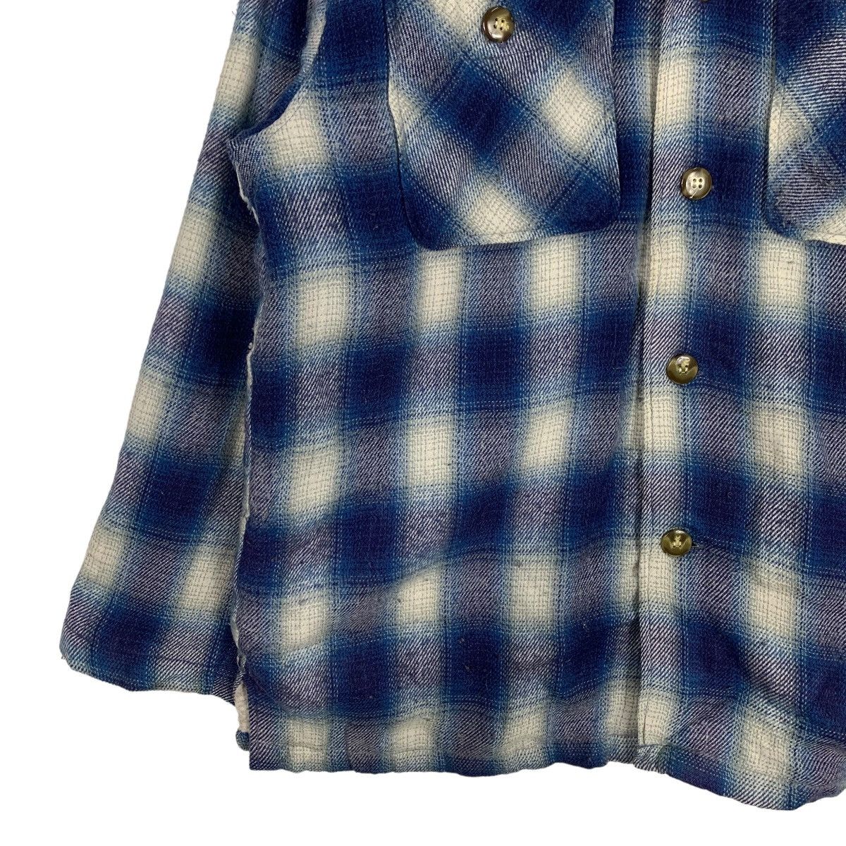Flannel Mc. BRIDGE Shadow Plaid Sherpa Flannel #0219-C10 Size US M / EU 48-50 / 2 - 6 Thumbnail