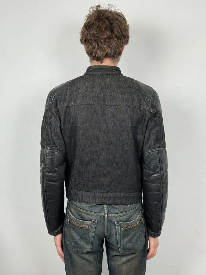 Daniele Alessandrini 2000s Daniele Alessandrini Biker Raw Grey Denim Jacket Size US S / EU 44-46 / 1 - 3 Thumbnail