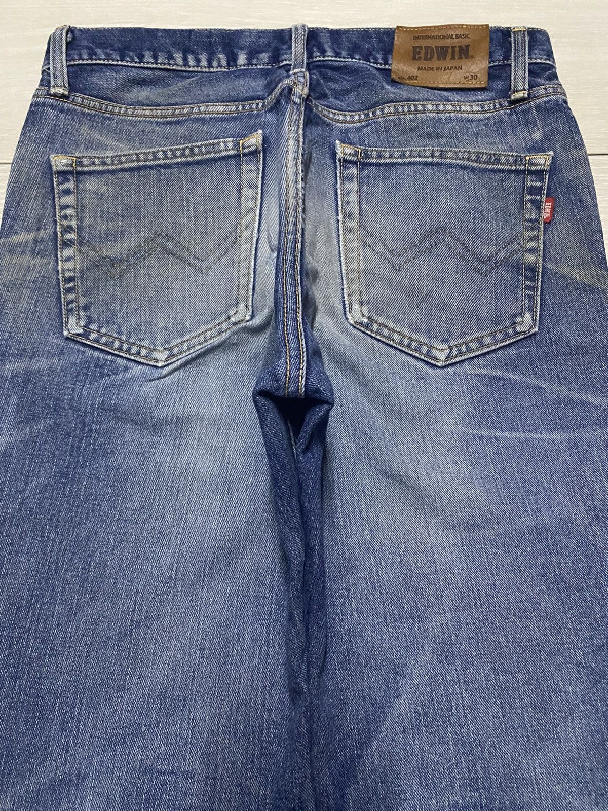 Japanese Brand Vintage Japanese Edwin 402Mud Wash Distressed Jeans Size US 30 / EU 46 - 4 Thumbnail