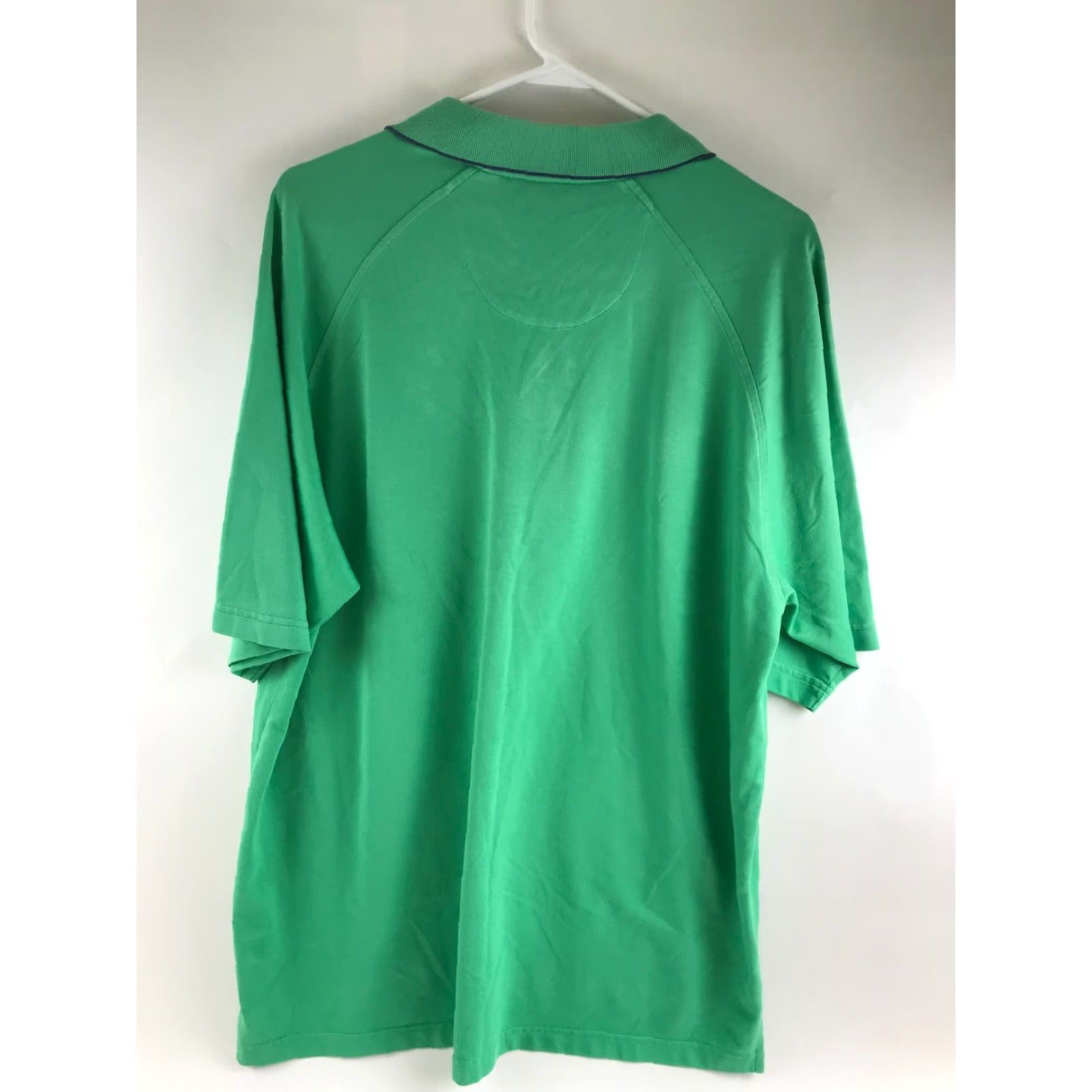 Izod IZOD Polo Shirt Men XL Golf Solid Green Short Sleeve 1/4 Button Collar Size US XL / EU 56 / 4 - 2 Thumbnail