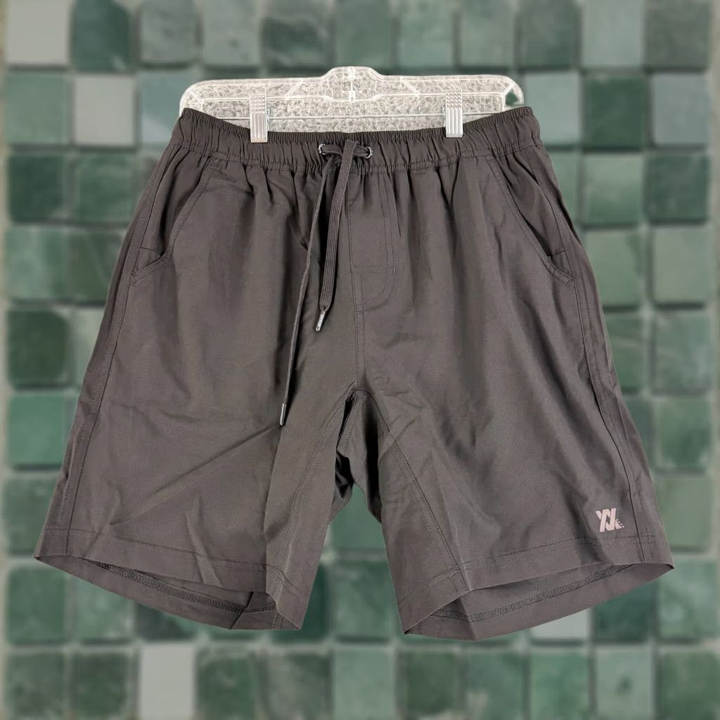 Vintage Dixxon Hybrid Shorts Mens Medium Black Pull On Drawstring Lightweight Lined Size US 31 - 1 Thumbnail