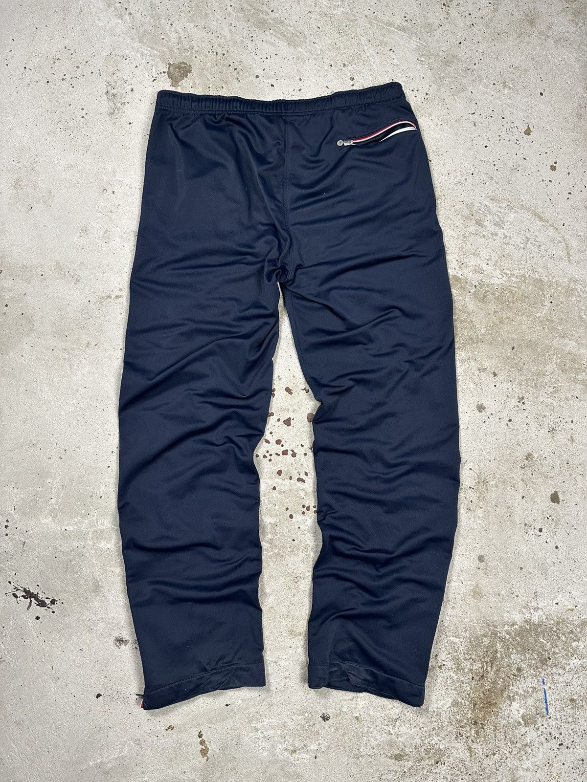 Nike Vintage Y2K Nike Baggy Navy Track Pants Swoosh rare usa Size US 32 / EU 48 - 2 Thumbnail