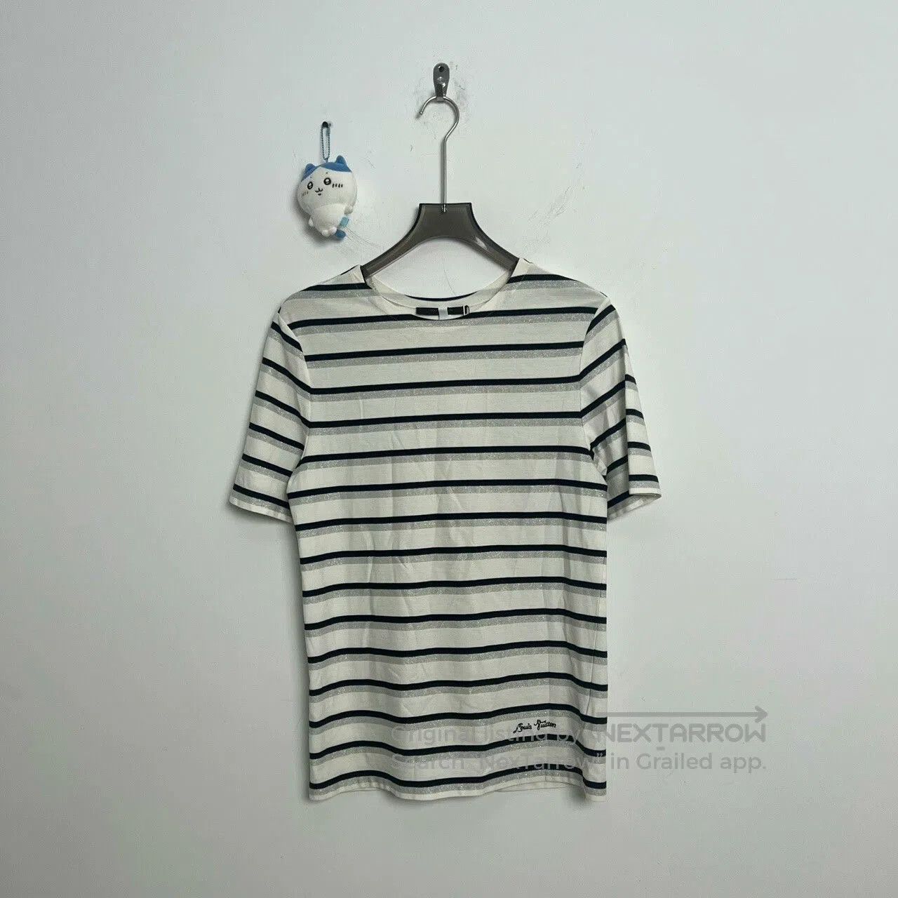 Louis Vuitton Louis Vuitton Striped Embroidered Logo T-Shirt. Size US S / EU 44-46 / 1 - 1 Thumbnail
