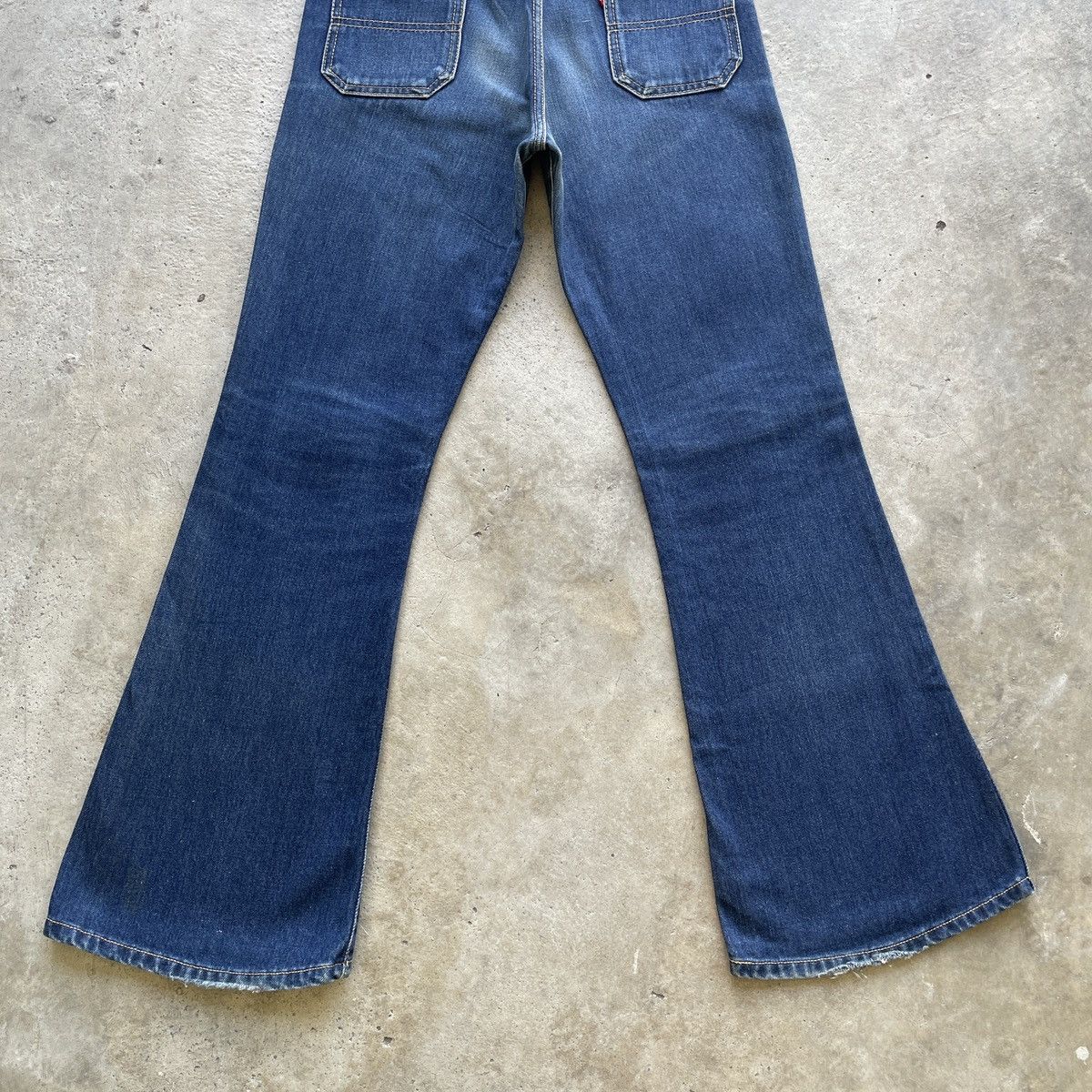 Japanese Brand Vintage 80s Big John Flare Talon Zip Jeans Denim Pants Faded Size US 29 - 12 Thumbnail