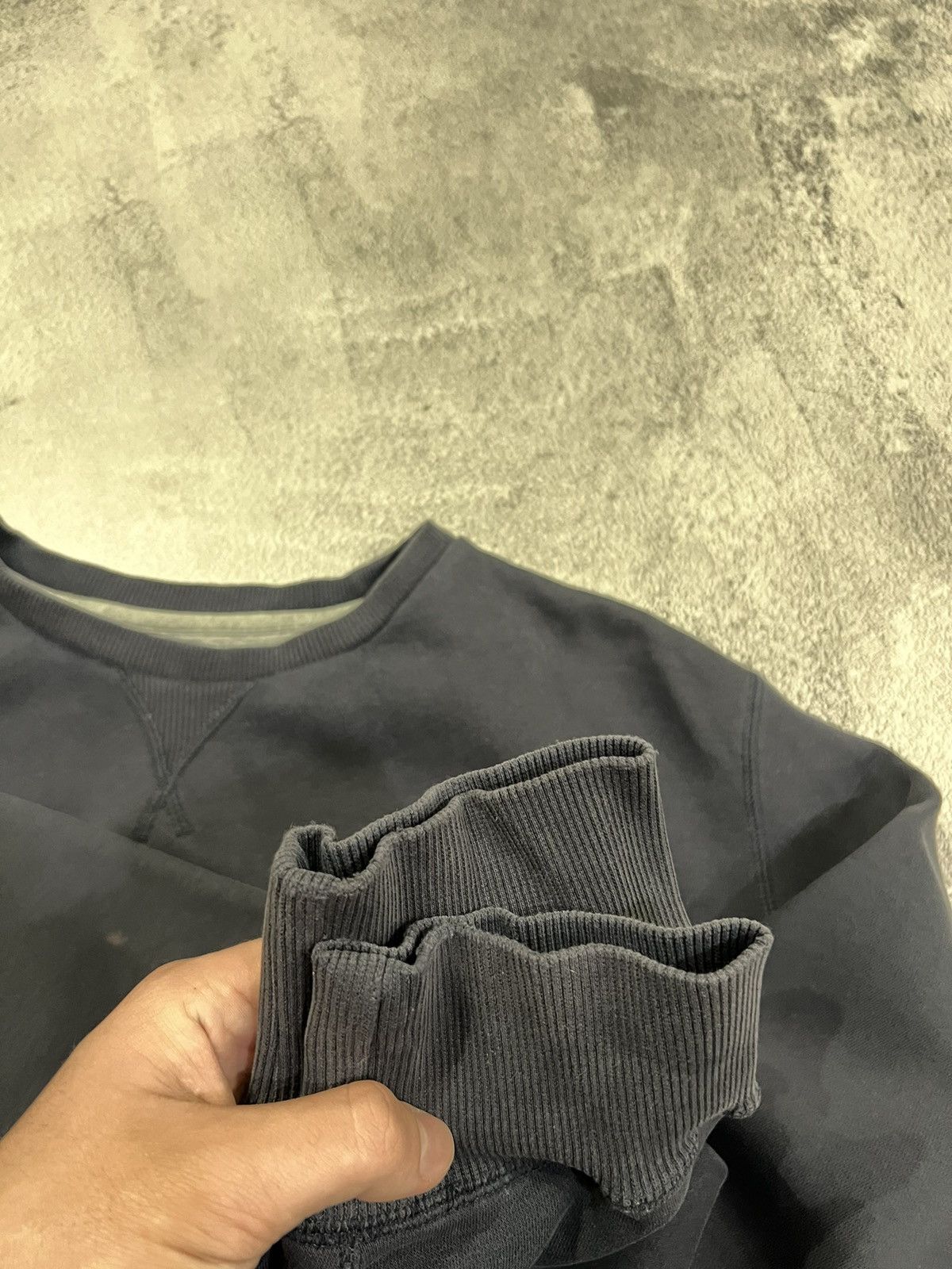 Nike × Vintage Vintage Y2k Nike 💙 Faded Mini Swoosh Sweatshirt 00’s Size US XL / EU 56 / 4 - 16 Thumbnail