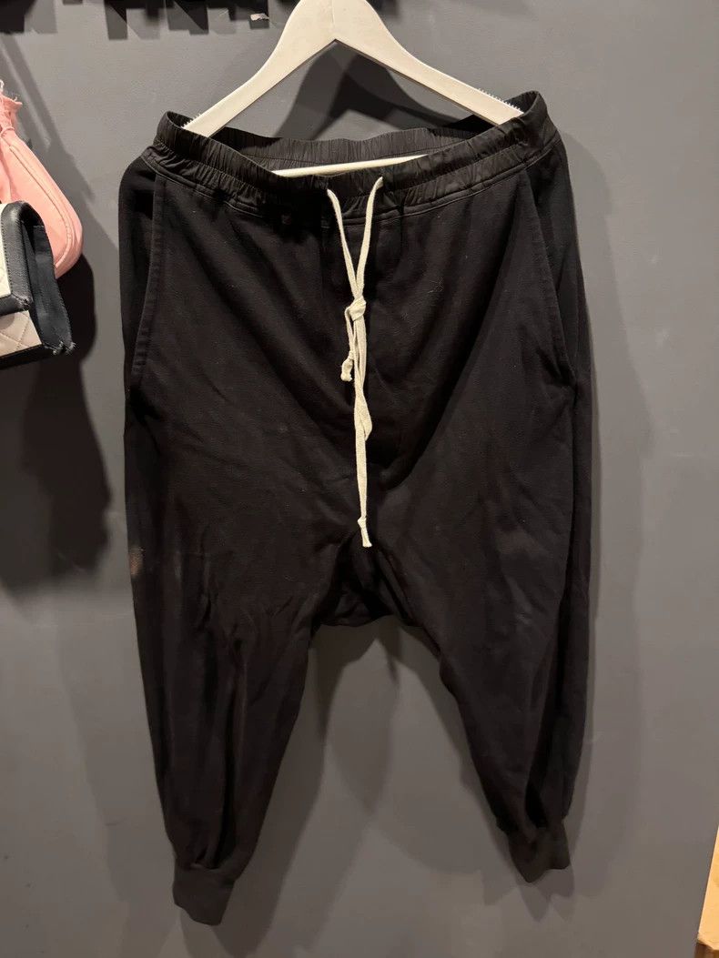 Rick Owens Rick Owens Black Harem Pants with Drawstring Size US 26 / EU 42 - 1 Thumbnail