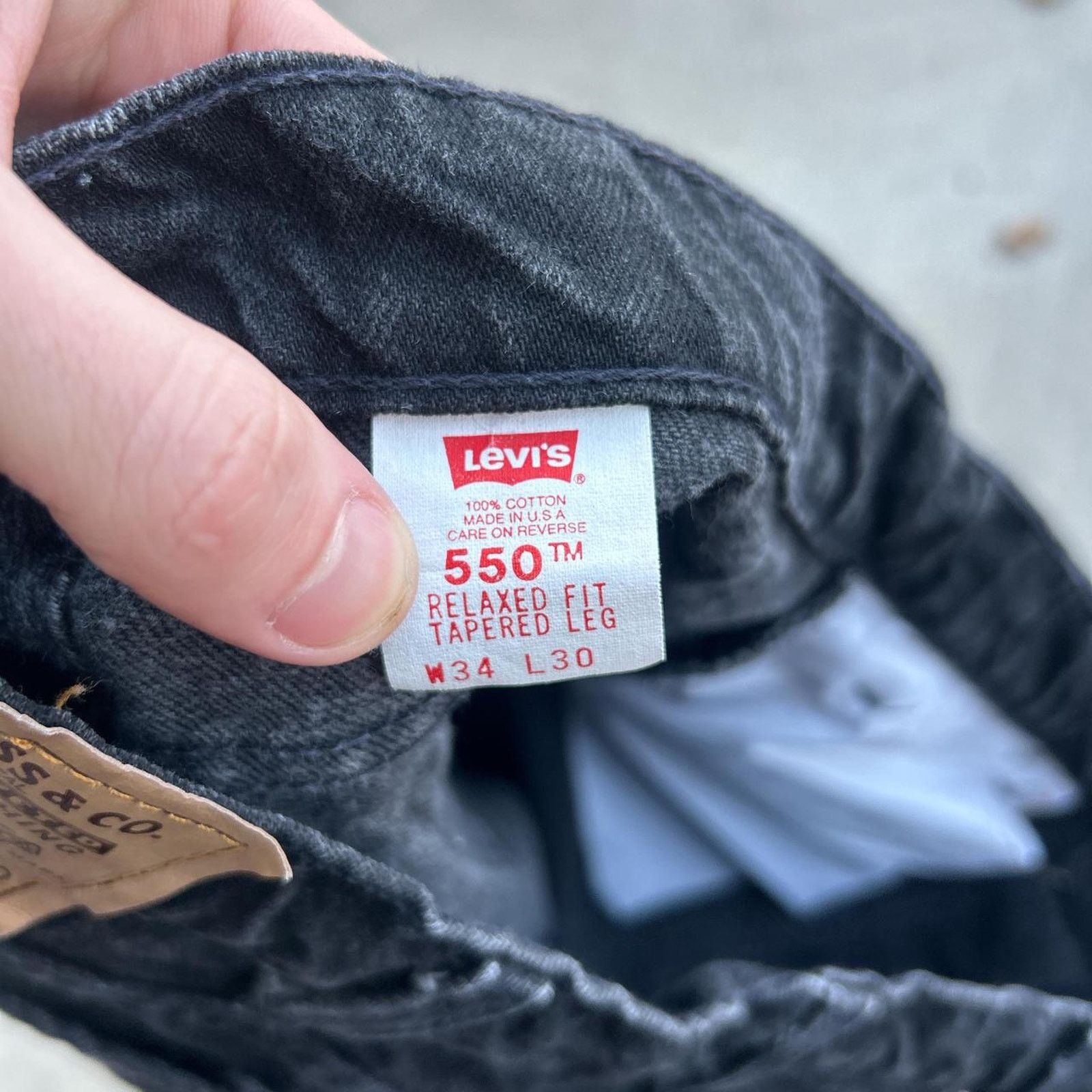 Levi's Black orange tab 550 levi Jeans Size US 34 / EU 50 - 4 Thumbnail