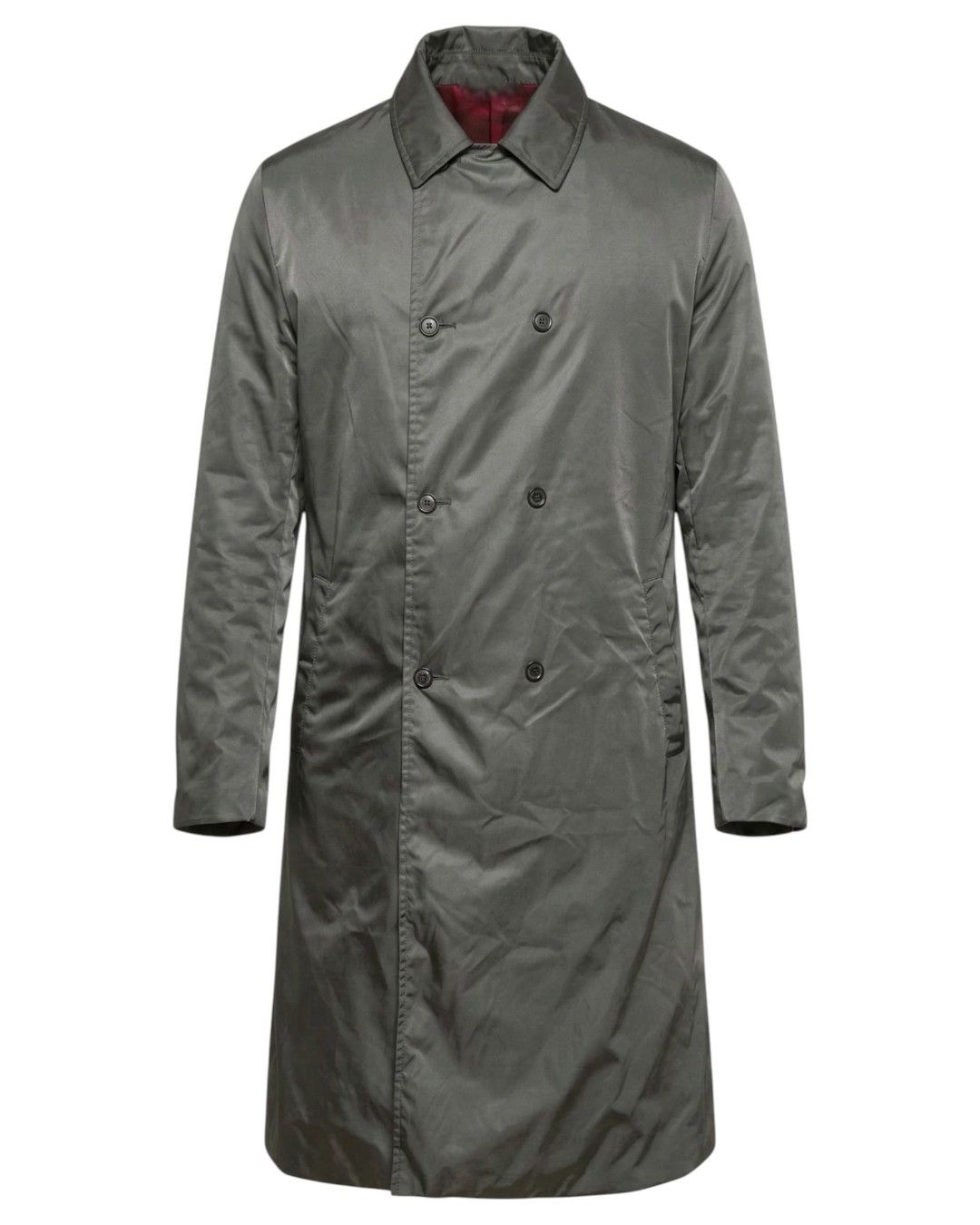 Prada S/S 1999 BELTED DOUBLE BREASTED NYLON COAT Size US L / EU 52-54 / 3 - 1 Thumbnail