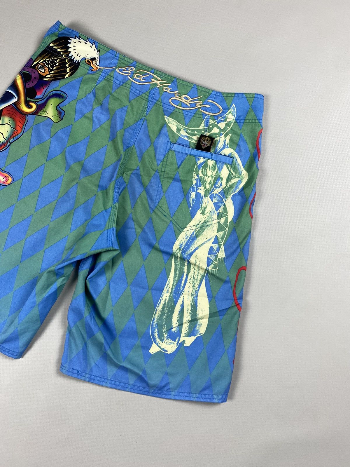 Ed Hardy Ed Hardy Y2K men’s overprinted surf swim shorts size ~ 32 Size US 32 / EU 48 - 23 Thumbnail