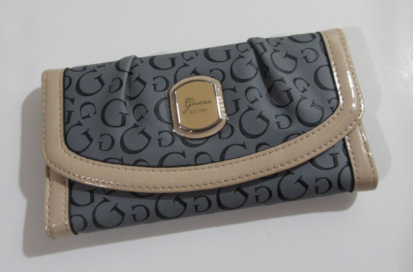 Guess Guess Womens Cologne SLG Trifold Wallet Indigo Size ONE SIZE - 1 Thumbnail
