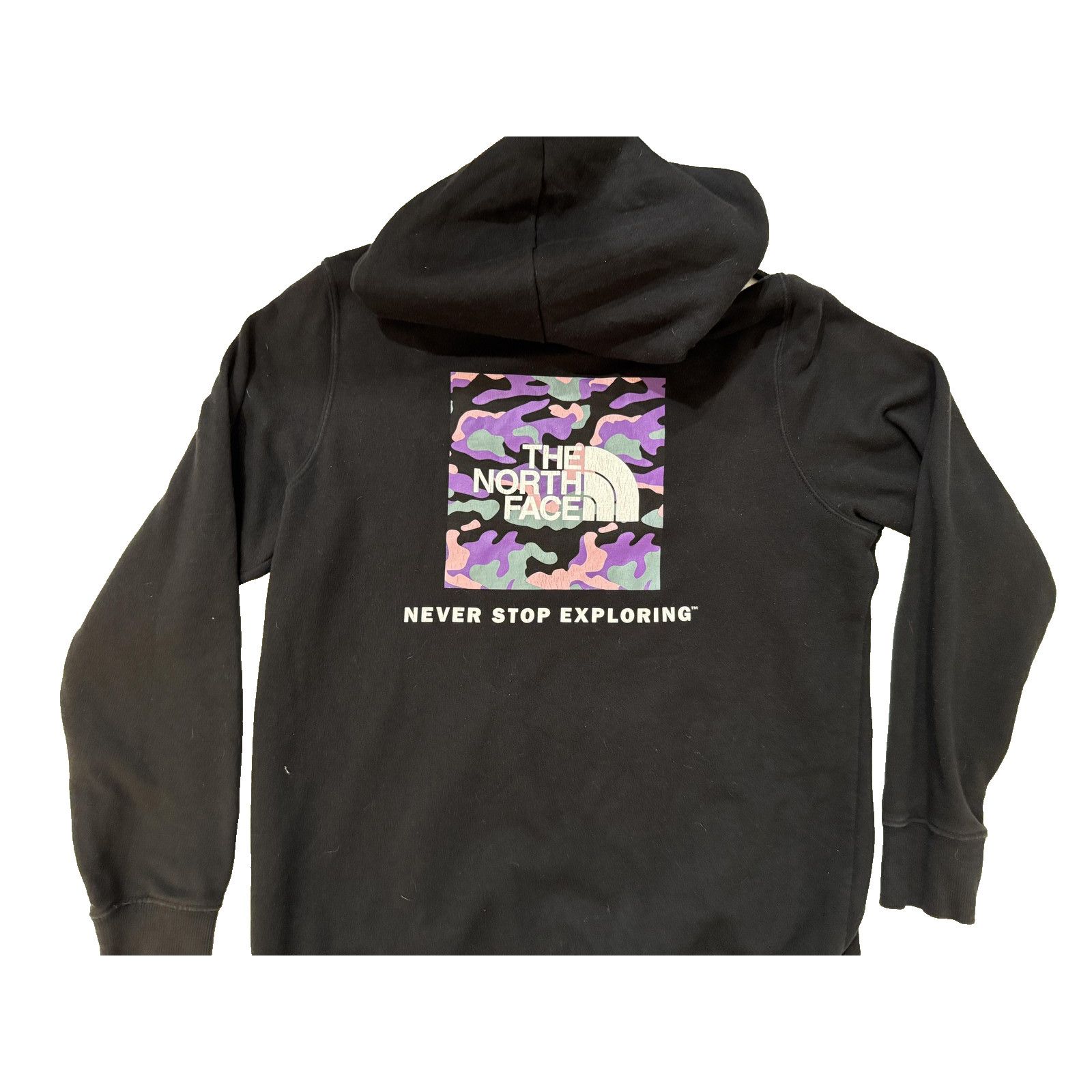 The North Face North Face Hoodie Womens MED Black Pullover Camo Exploring Size M / US 6-8 / IT 42-44 - 1 Thumbnail