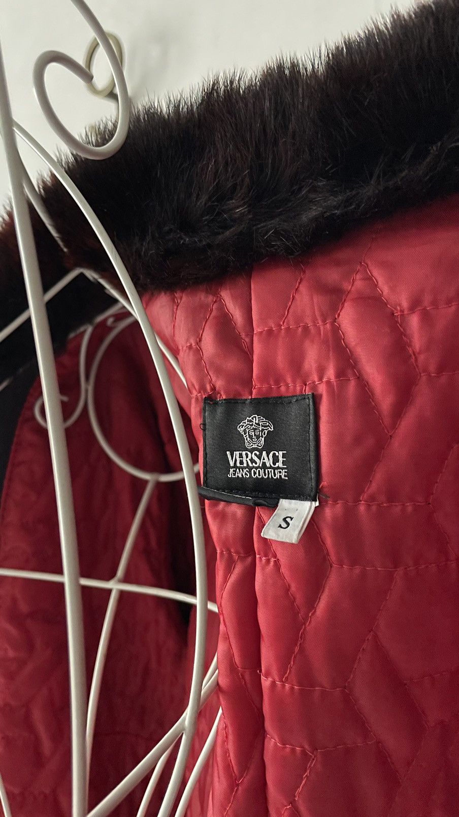 Versace versace leather coat fur Size S / US 4 / IT 40 - 3 Thumbnail