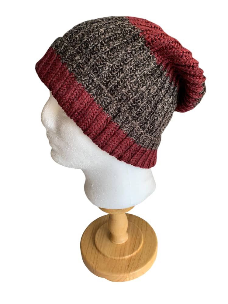 Japanese Brand × Uniqlo Uniqlo Heattech Stripe Long Beanie Hats Size ONE SIZE - 4 Thumbnail