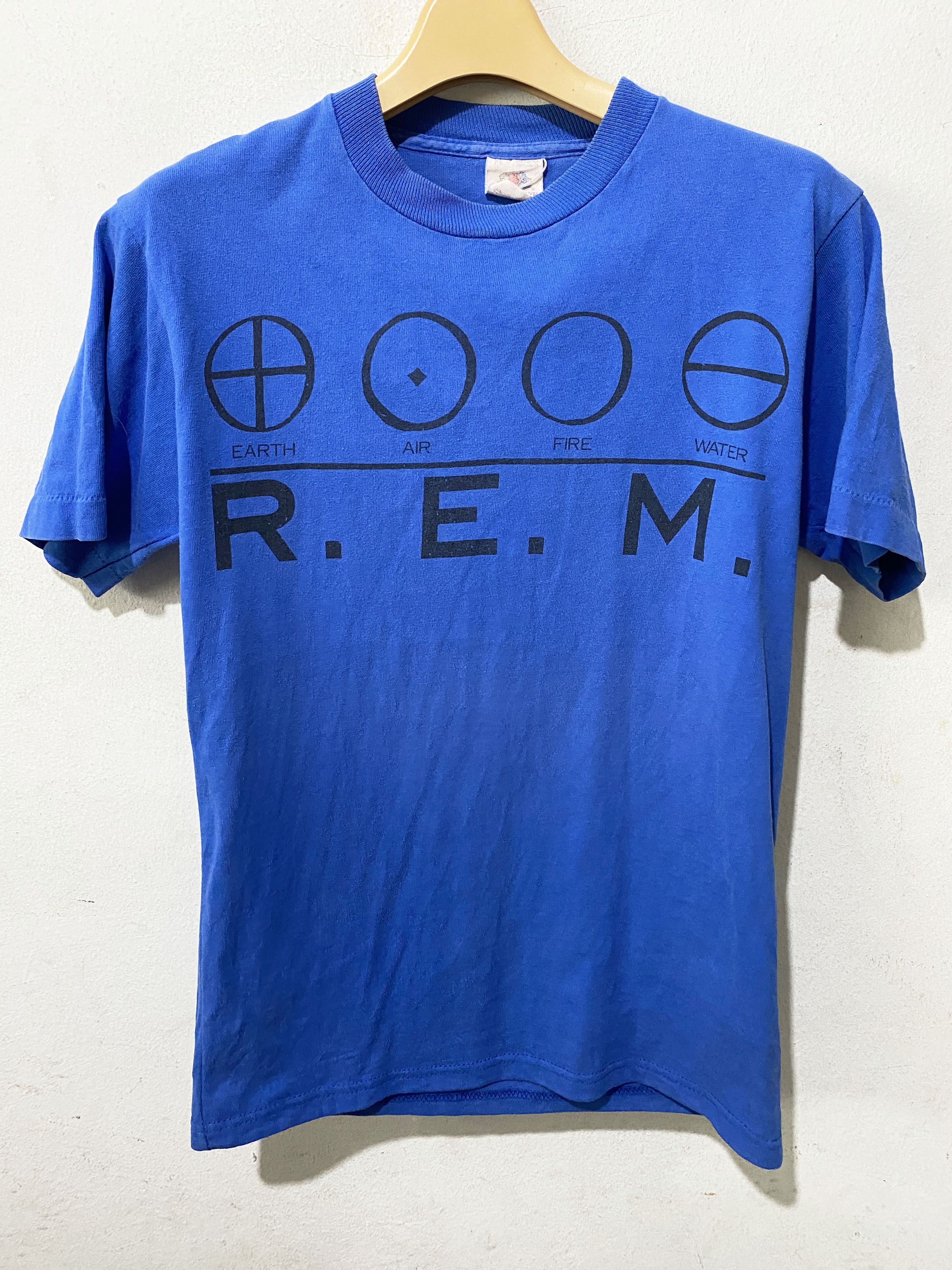 image of Band Tees x Tour Tee Vintage R.e.m. Metal Tour Shirt in Blue, Men's (Size XS)