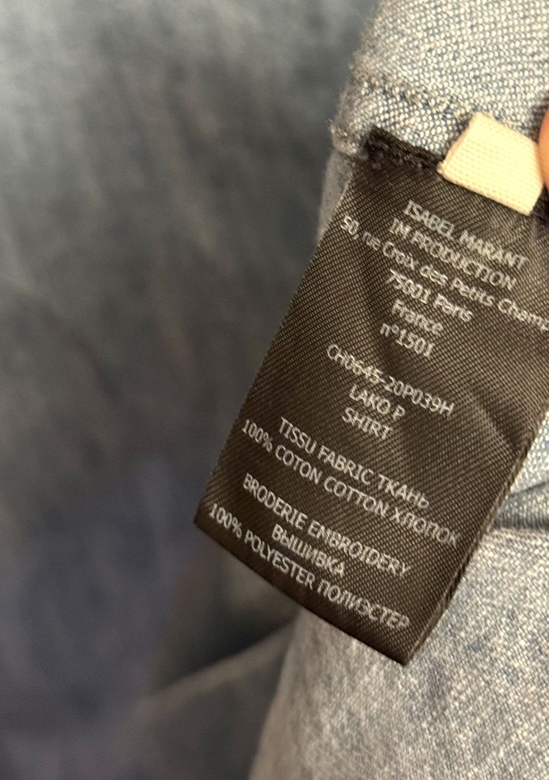 Isabel Marant isabel marant men denim shirt Size US XL / EU 56 / 4 - 4 Thumbnail