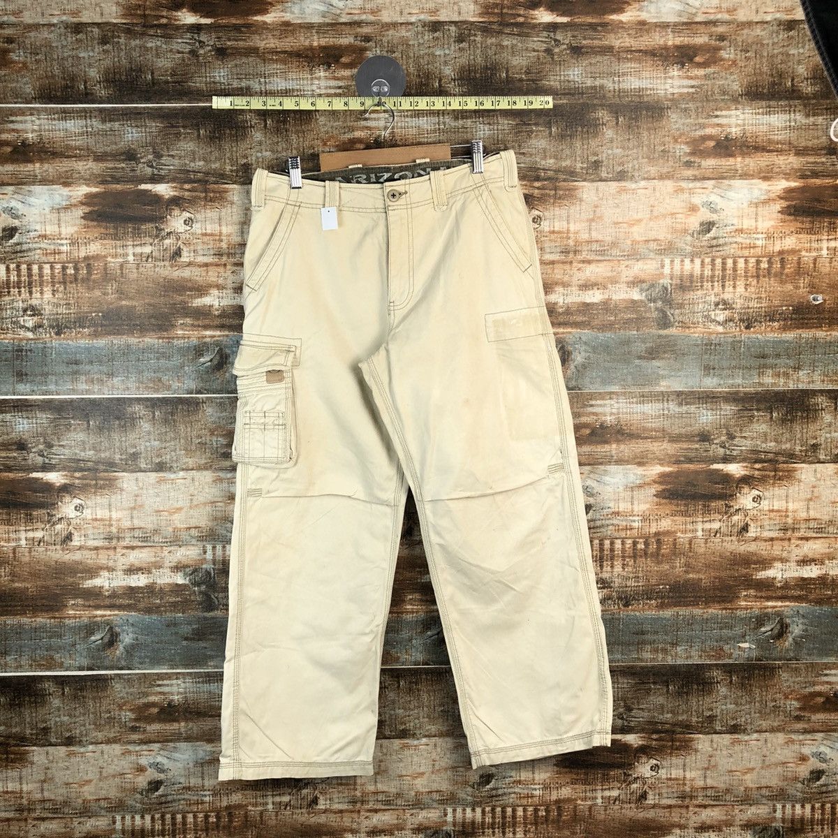Arizona Jean Co. DL AriZona Jeanco. White Cargo Multipocket Pants #C641 Size US 31 - 1 Thumbnail