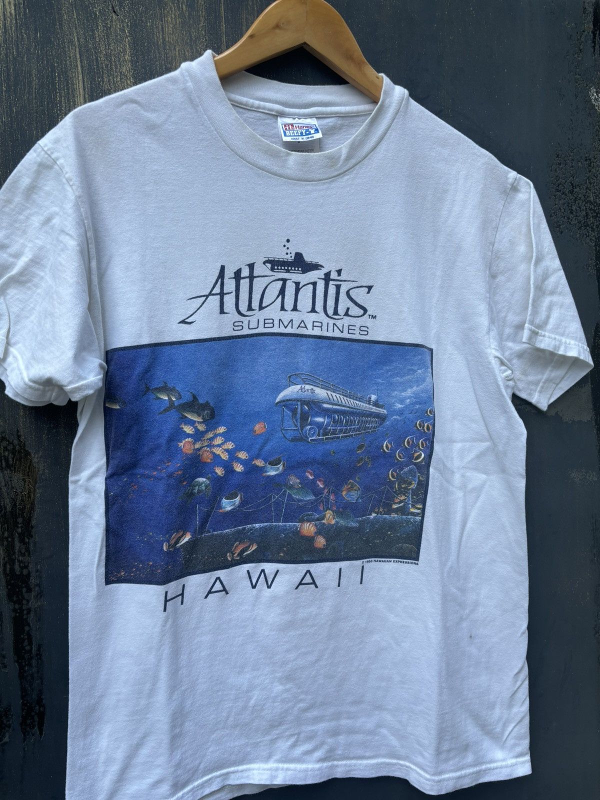 Vintage RARE! Vintage 1990 Atlantis Hawaii Shirt Art Size US M / EU 48-50 / 2 - 1 Thumbnail