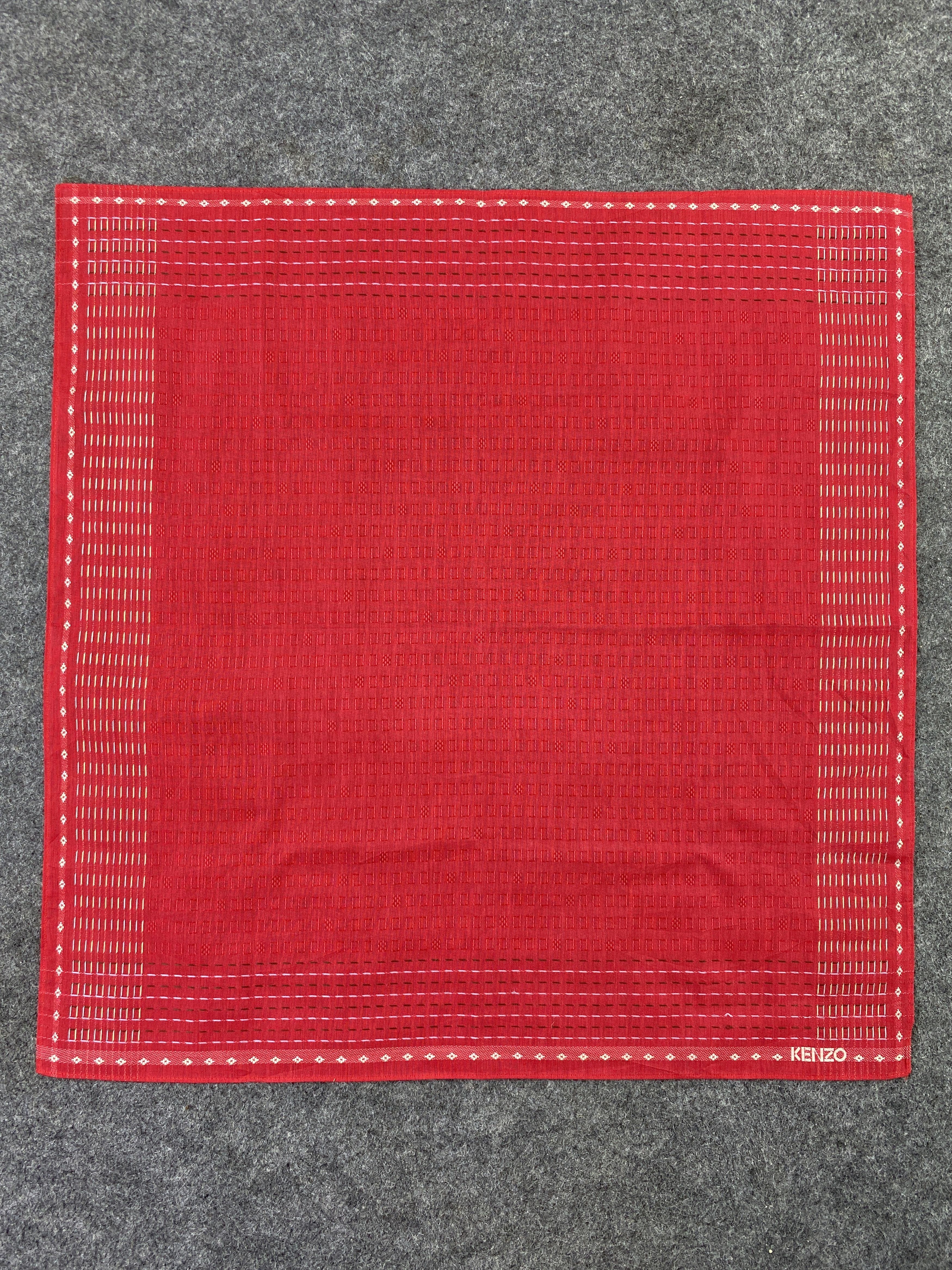 Kenzo × Vintage Kenzo Handkerchief Neckerchief Bandana-B166 Size ONE SIZE - 3 Thumbnail