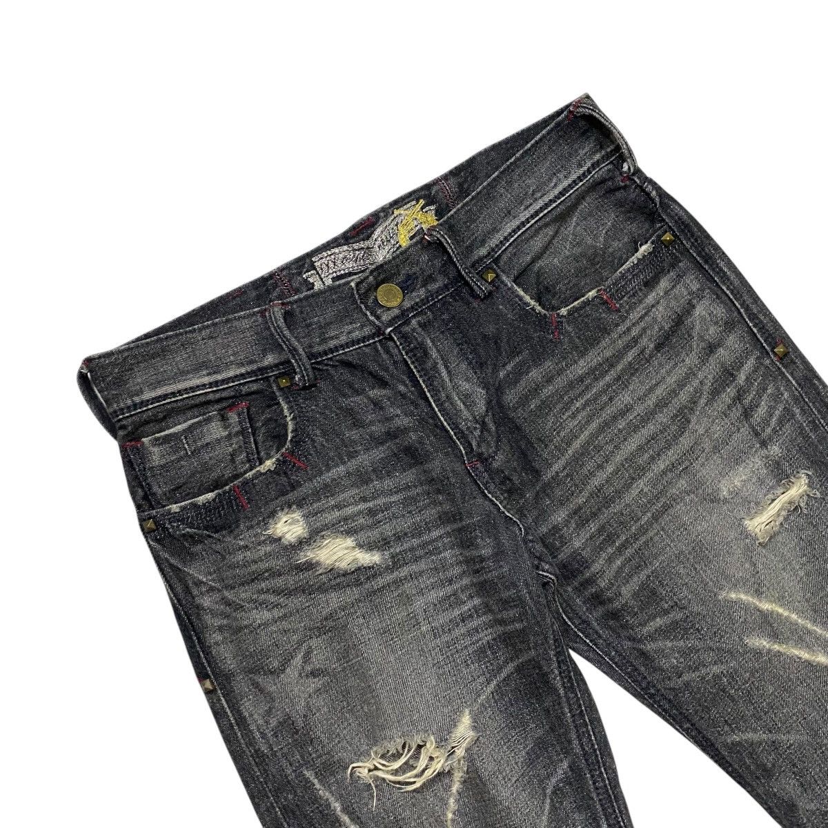 Japanese Brand × Vintage Liberto distressed denim jean Size US 34 / EU 50 - 4 Thumbnail