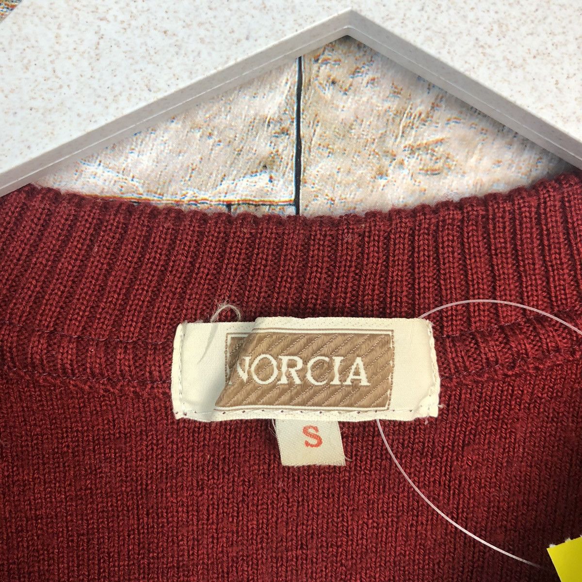 Homespun Knitwear × Japanese Brand Norcia Red vintage Sweatshirt #A900 Size US S / EU 44-46 / 1 - 10 Thumbnail