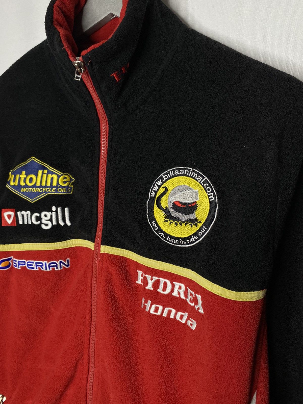 🔥 Honda HYDREX Biker Full Zip Fleece Jacket F1 Team 🔥
