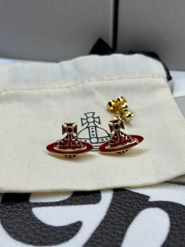 Vivienne Westwood Vivienne Westwood Jack enamel patch British flag Saturn ea Size ONE SIZE - 1 Thumbnail