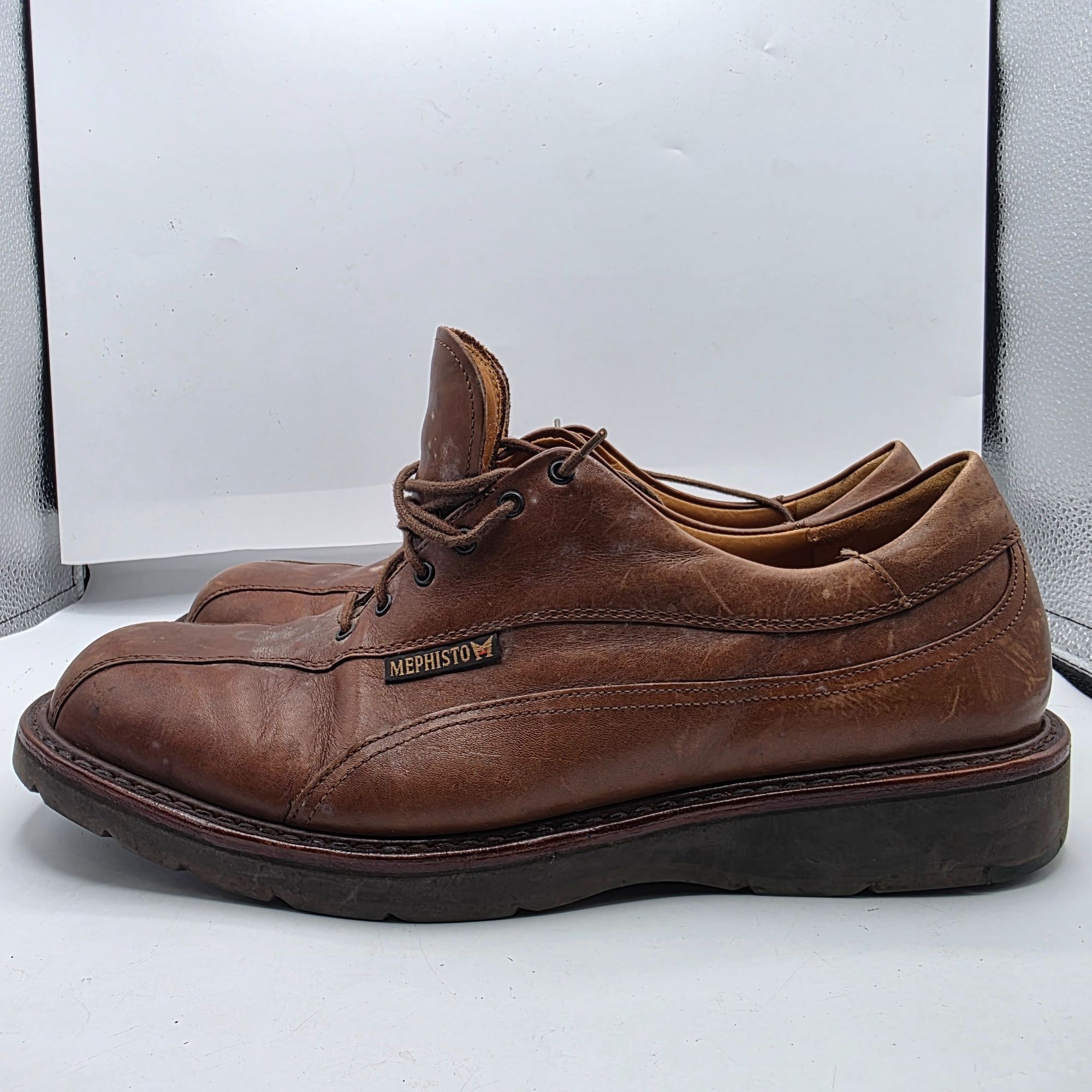 Mephisto Mephisto Abel Goodyear Welt Air Relax Mens Size 11 Brown Lea Size US 11 / EU 44 - 13 Thumbnail