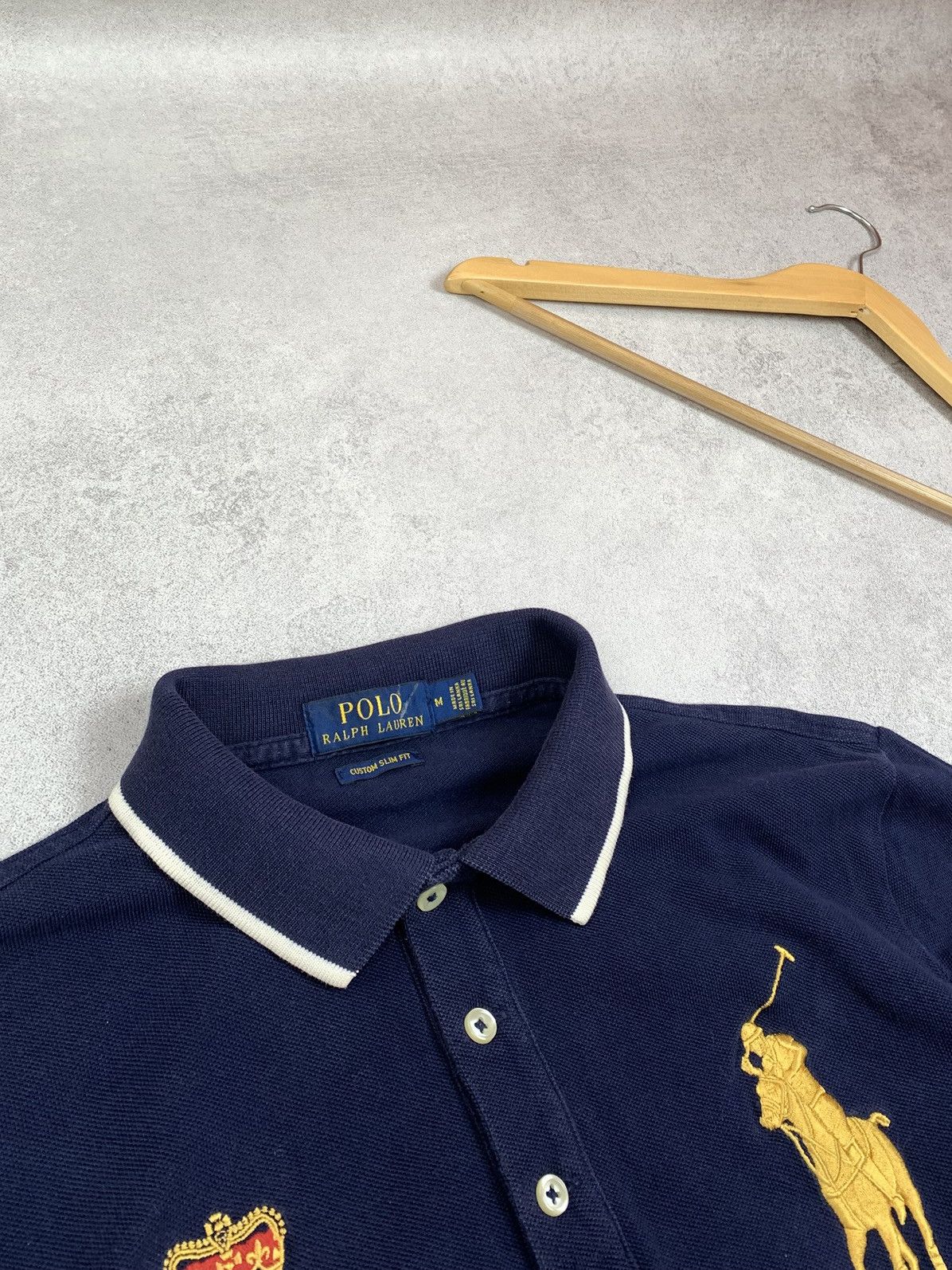 Polo Ralph Lauren Ralph Lauren Polo Big Logo Gold Pony Rare Polo Shirt Size M Size US M / EU 48-50 / 2 - 4 Thumbnail