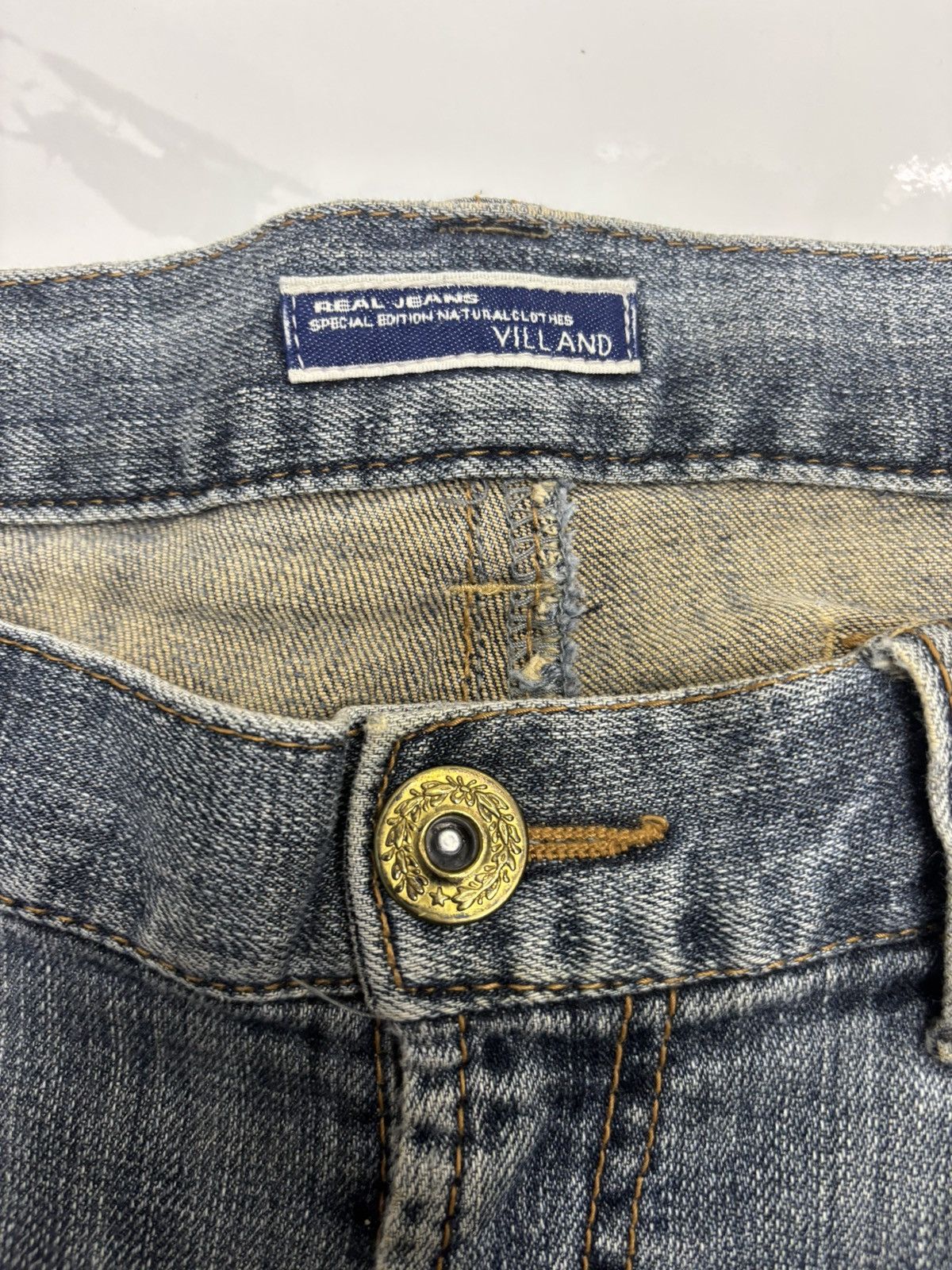 Hysteric Glamour VINTAGE JAPANESE BRAND VILLAND CLAWMARK DISTRESS DENIM JEAN Size US 36 / EU 52 - 9 Thumbnail