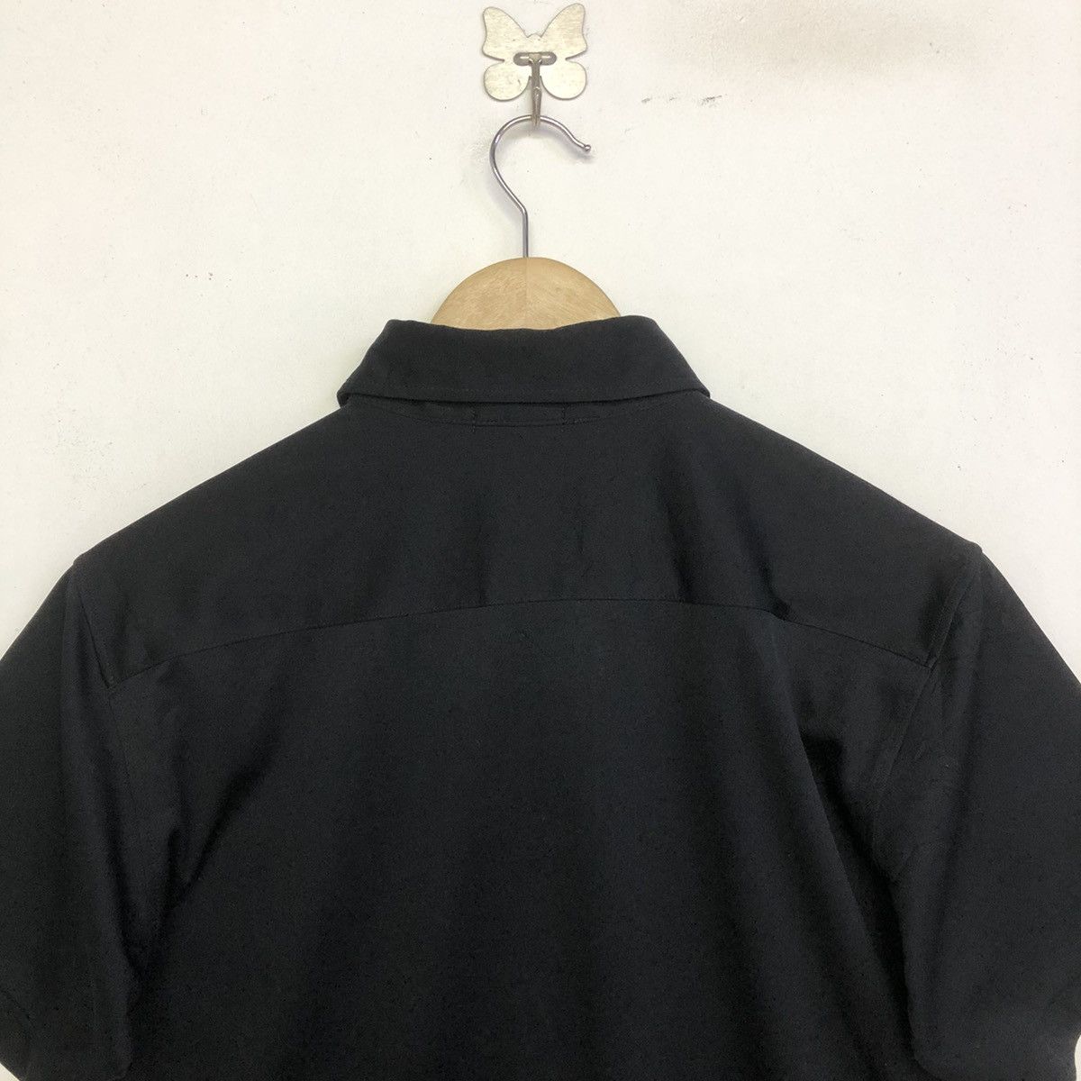 Japanese Brand × PPFM PPFM All Black Minimalist Button Collar Shirt Size US S / EU 44-46 / 1 - 8 Thumbnail