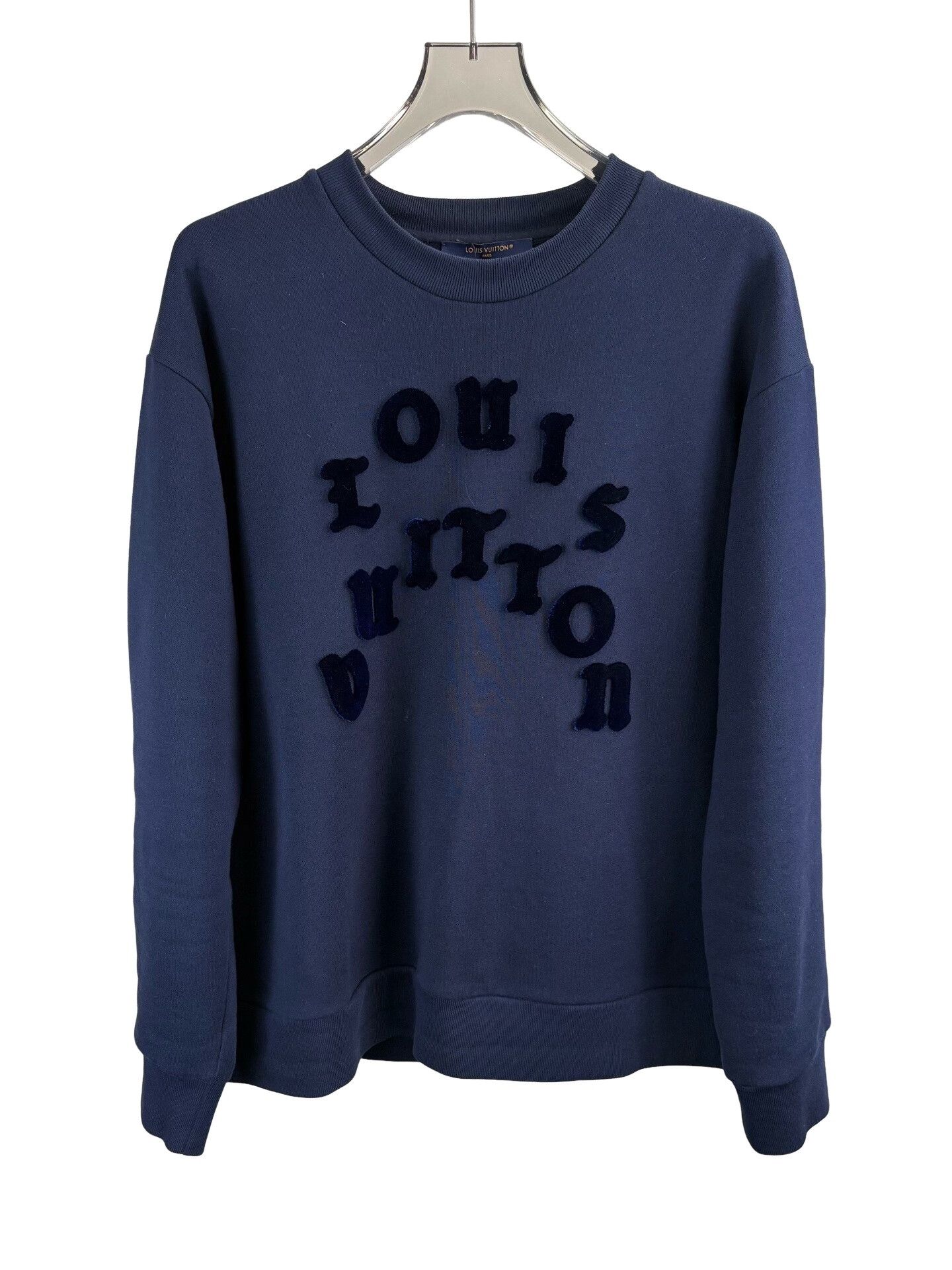 Louis Vuitton Louis Vuitton Flocked Logo Sweatshirt XL Size US XL / EU 56 / 4 - 1 Thumbnail