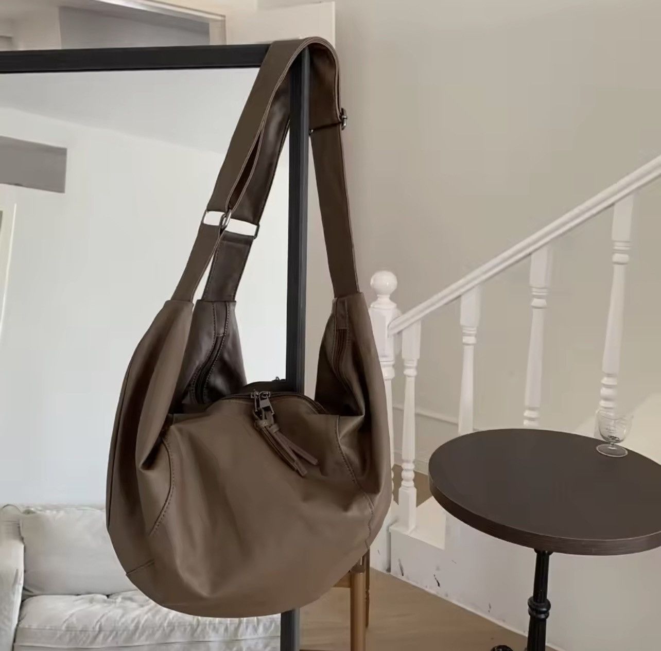 Backpack x Bag Crossbody Hobo Bags in Brown, Women's
