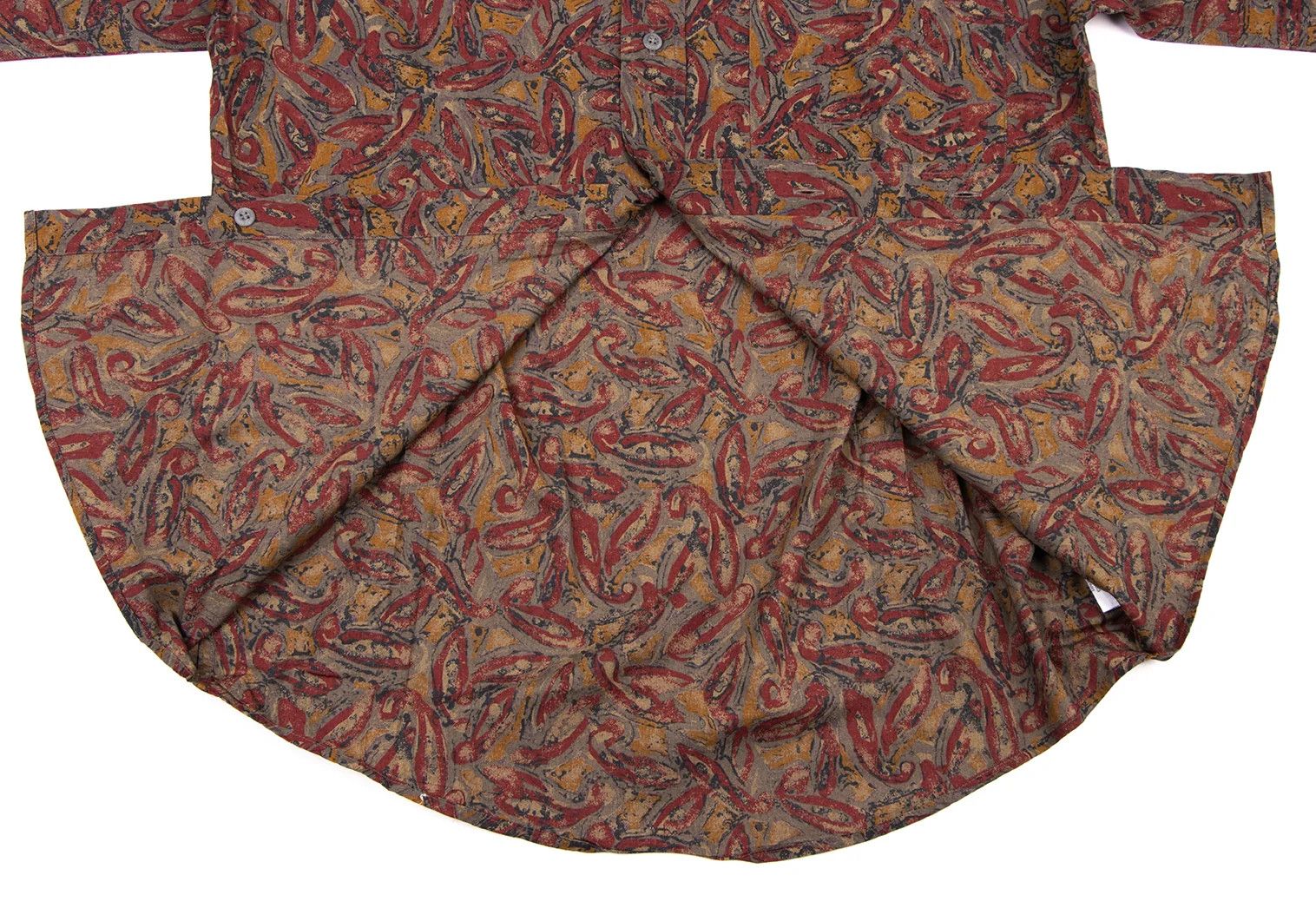 Dries Van Noten Cotton Graphic Print Shirt in Red, Gray, and Brown Size US M / EU 48-50 / 2 - 9 Thumbnail