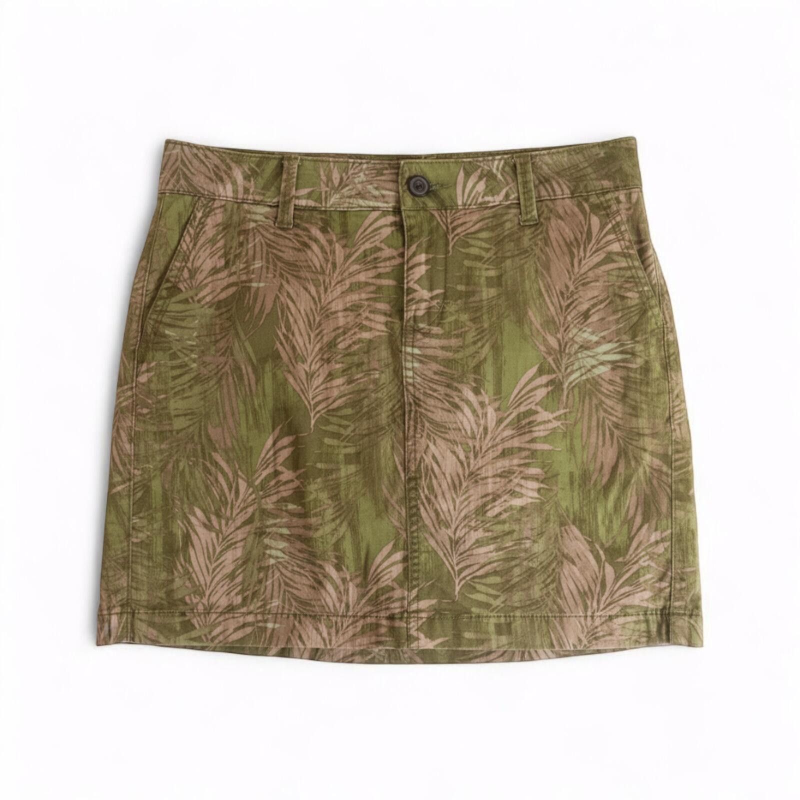 Other Sonoma Life + Style Green Leaf Print Skort Womens 2 Xsmall Size 26" / US 2 / IT 38 - 1 Thumbnail