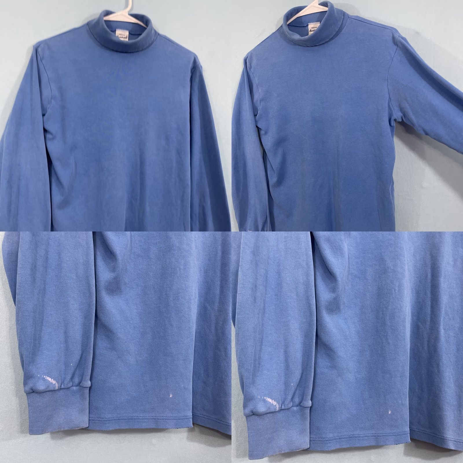 Vintage VINTAGE Duofold Thermal Turtleneck Sweater Women M Long Sleeve Blue Soft 90s Casual Activewear Mens Womens Boys Girls Size M / US 6-8 / IT 42-44 - 11 Thumbnail