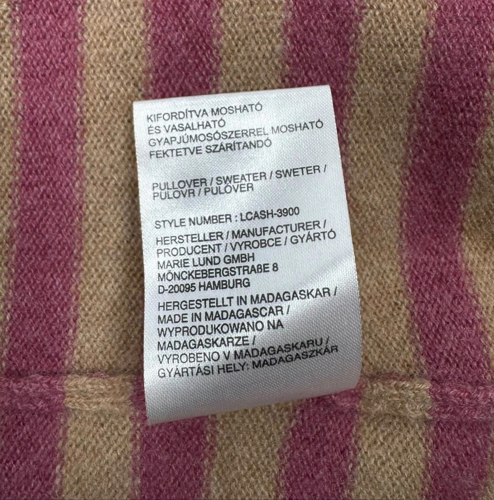 Other Marie Lund Pure Cashmere Striped Jumper size XXL Size XXL / US 16-18 / IT 52-54 - 11 Thumbnail