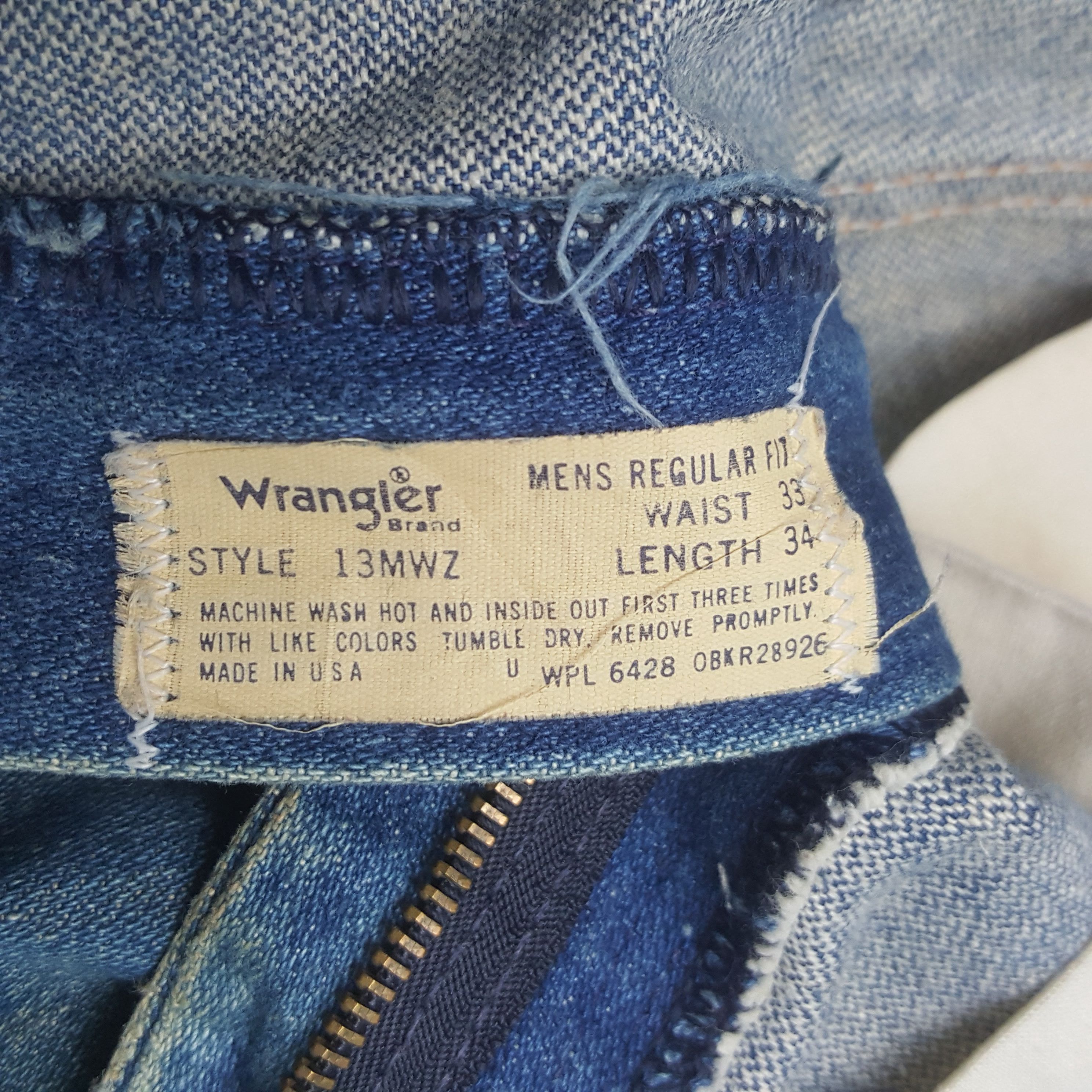Wrangler Vintage Wrangler Style MWZ Regular Fit Denim Jeans Size US 32 / EU 48 - 14 Thumbnail