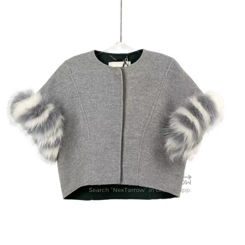 Other Fendi Cashmere Faux Fur Mixed Jacket Size XXS / US 00 / IT 34 - 1 Thumbnail