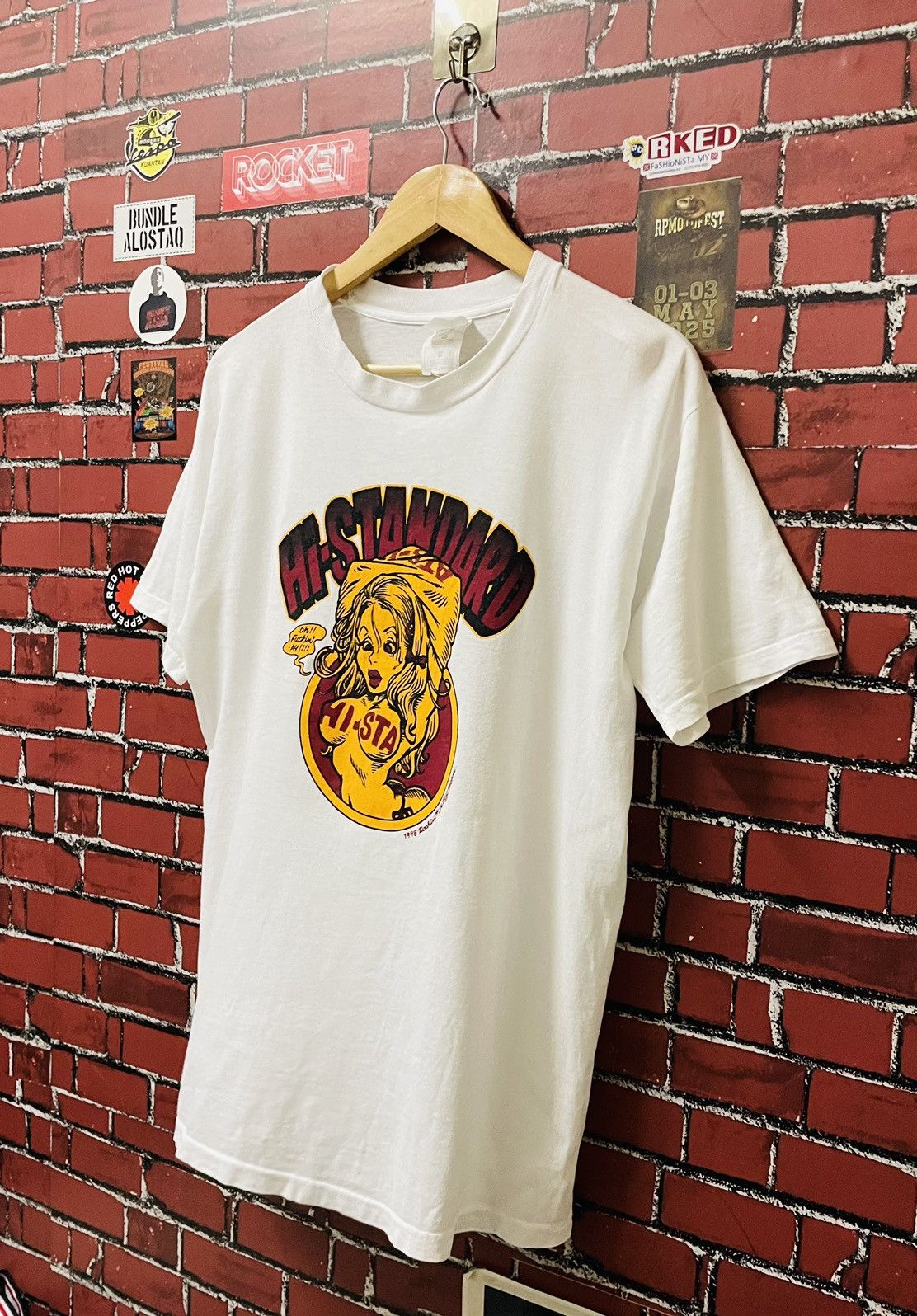 Band Tees VTG HI STANDARD ROCKIN JELLY BEAN SHIRTS 90s Size US M / EU 48-50 / 2 - 2 Thumbnail